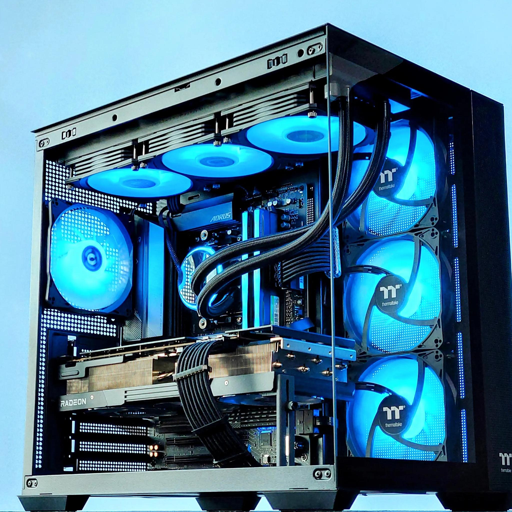 🫗🧊Liquid Cooled Gaming PC⚡AMD RX 7900 XT 20GB⚡Intel i5 13600KF 14 core⚡32GB DDR5⚡1TB SSD