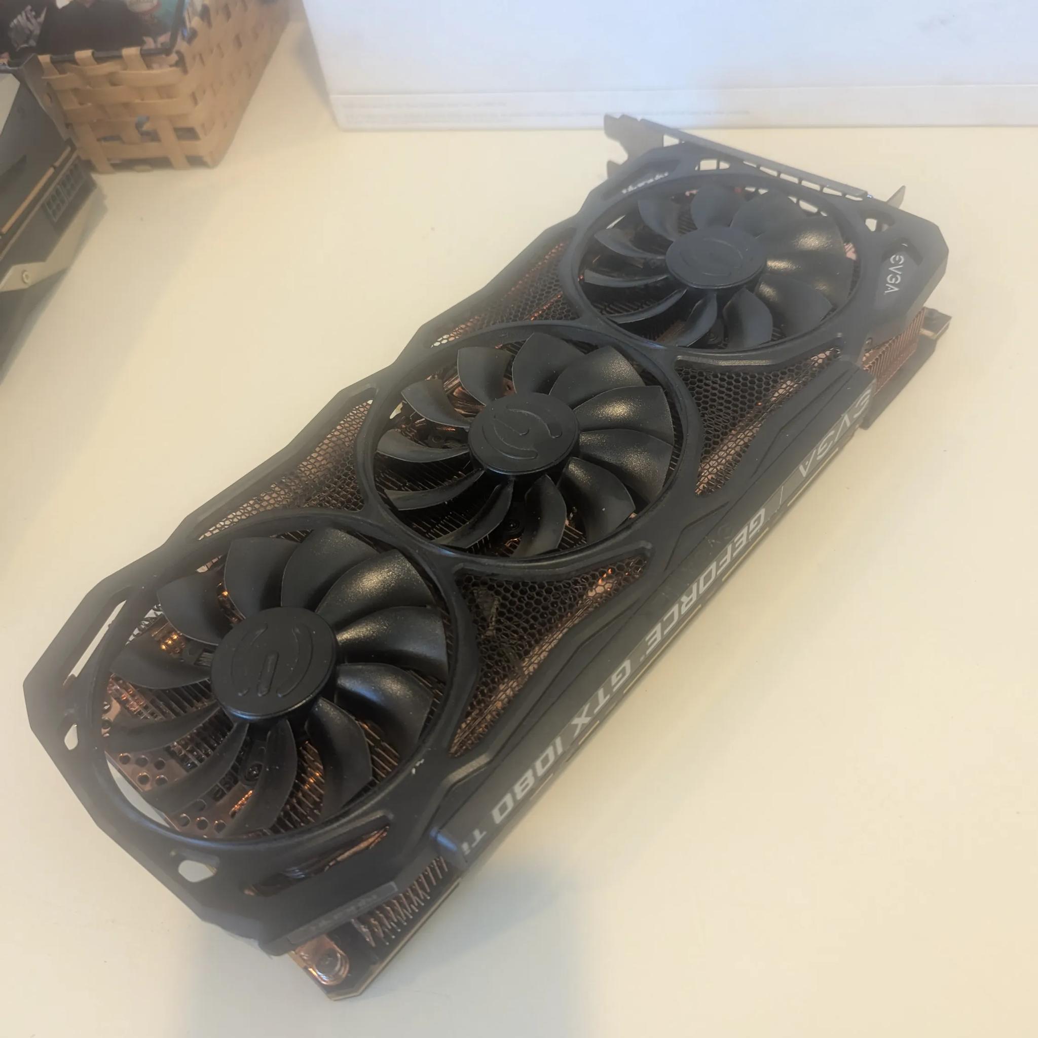 EVGA GEFORCE GTX 1080Ti installed once never used.