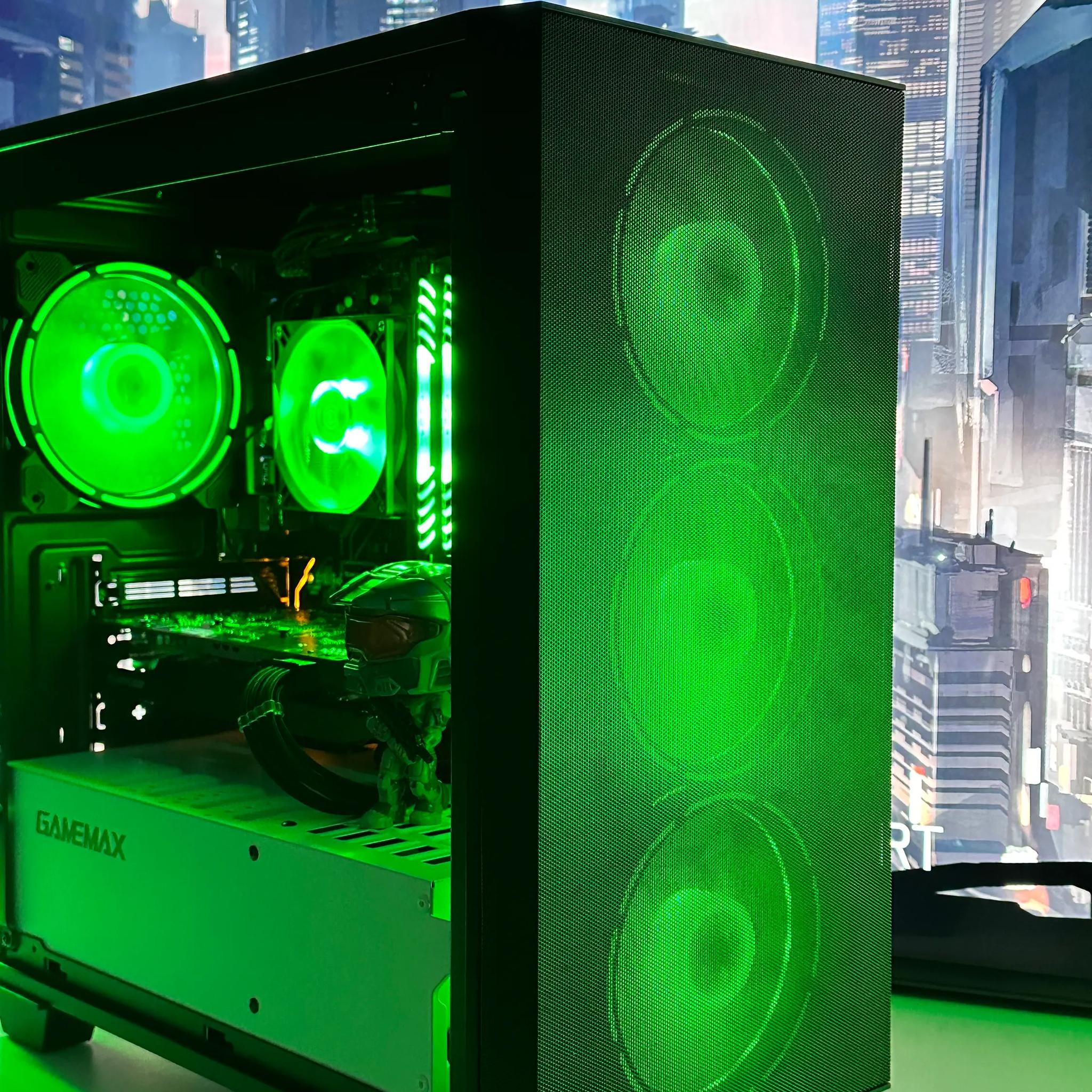 🔋😇Halo Mark VII🔋😇||Gaming PC-AMD RX 6600 8GB-AMD Ryzen 5 5500 6 core-16GB DDR4 RAM-512GB SSD