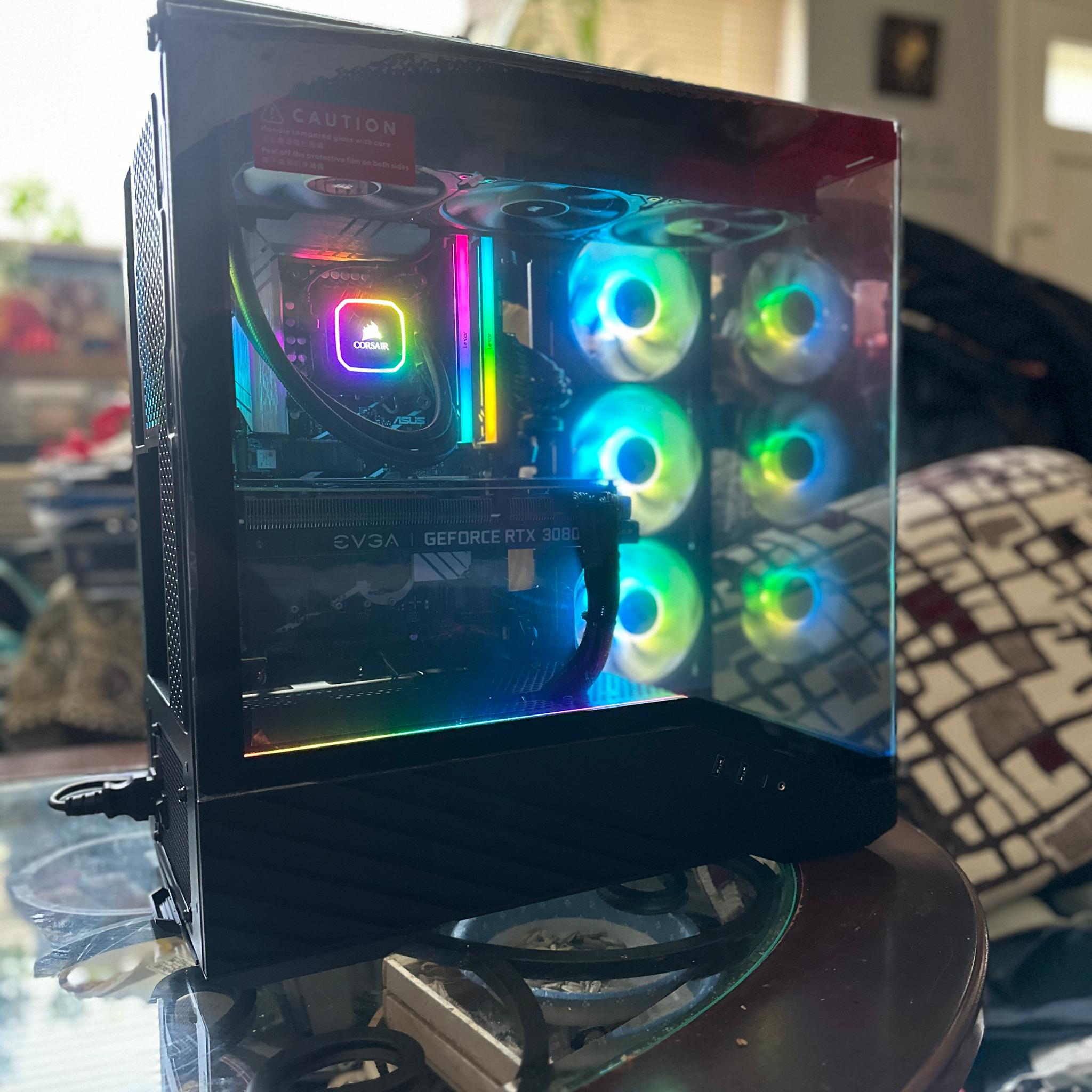 RTX 3080 // i7-12700K // 32GB RGB DDR5 // 1TB SSD // High End // Custom All-Black Gaming PC
