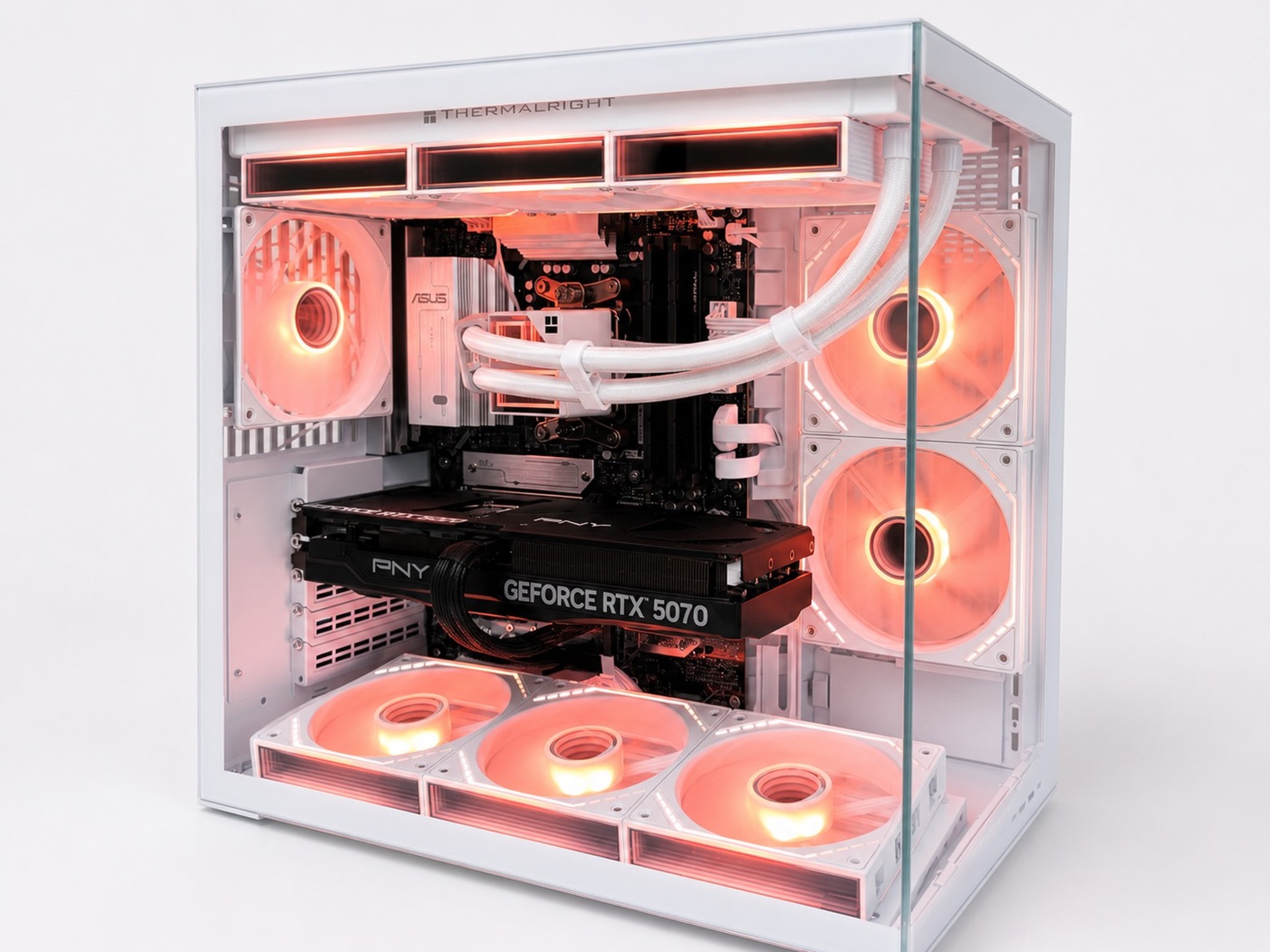 Custom White Gaming PC - RTX 5070, 7800x3d