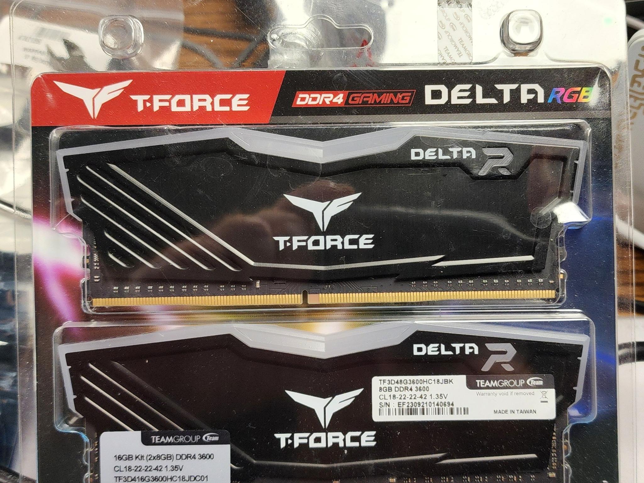 AMD Ryzen 7 3700x, T-Force DDR4 16 GB RGB 3600 CL18, CPU Ram Bundle
