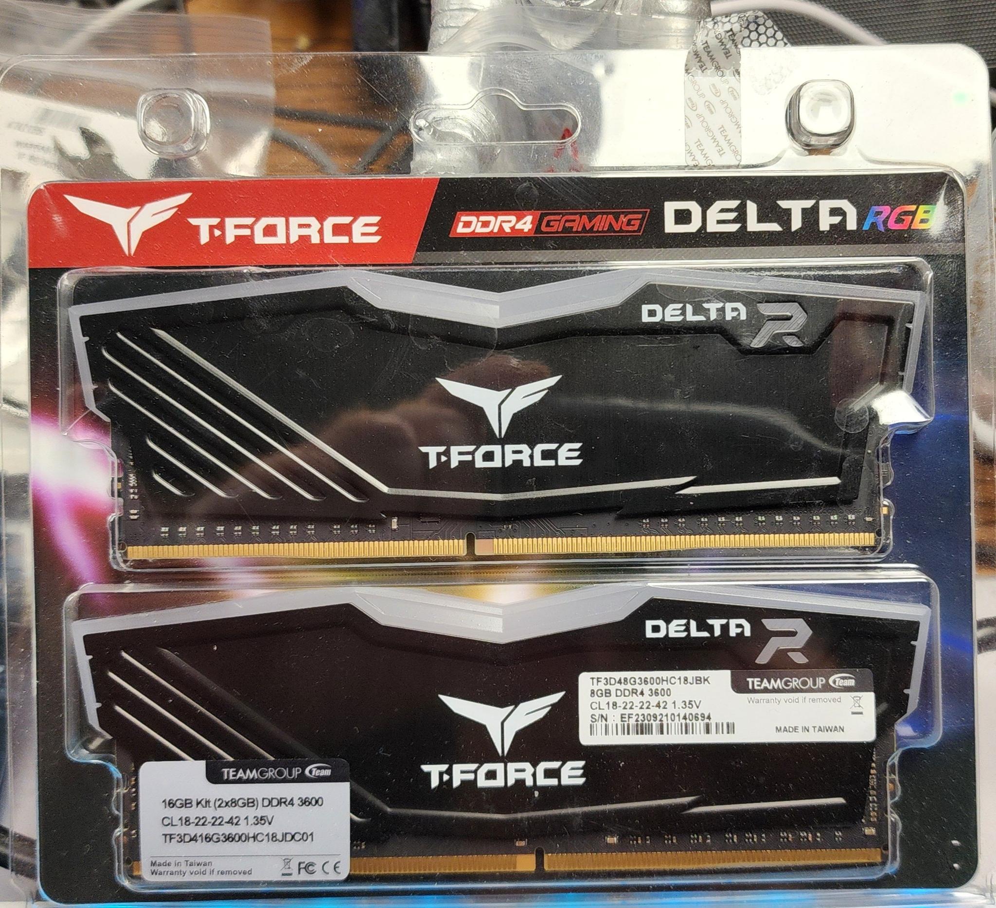 AMD Ryzen 7 3700x, T-Force DDR4 16 GB RGB 3600 CL18, CPU Ram Bundle