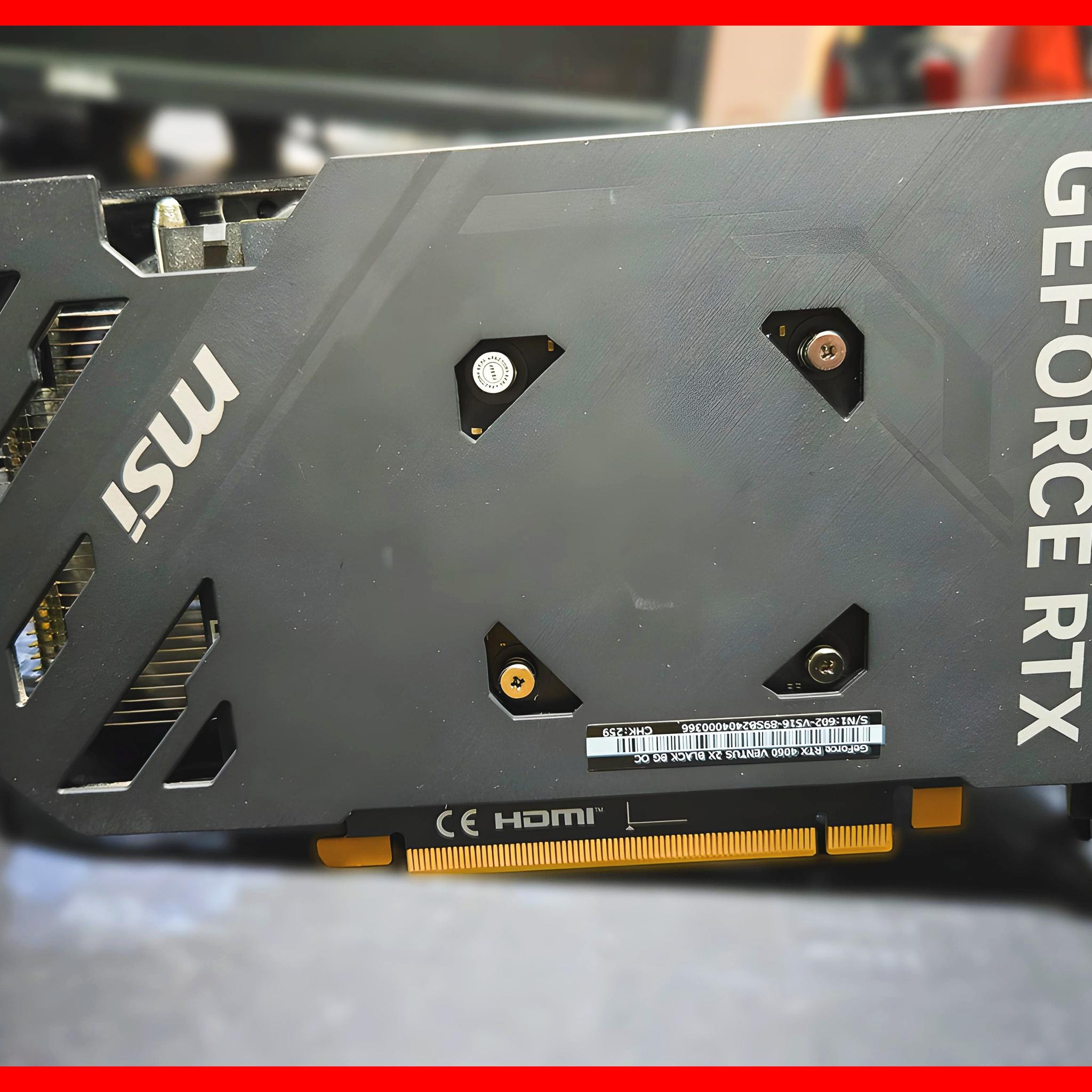 🔥 MSI GeForce RTX 4060 VENTUS 2X BLACK 8G OC Graphics Card – 8GB GDDR6 | DLSS 3 | Ray Tracing |