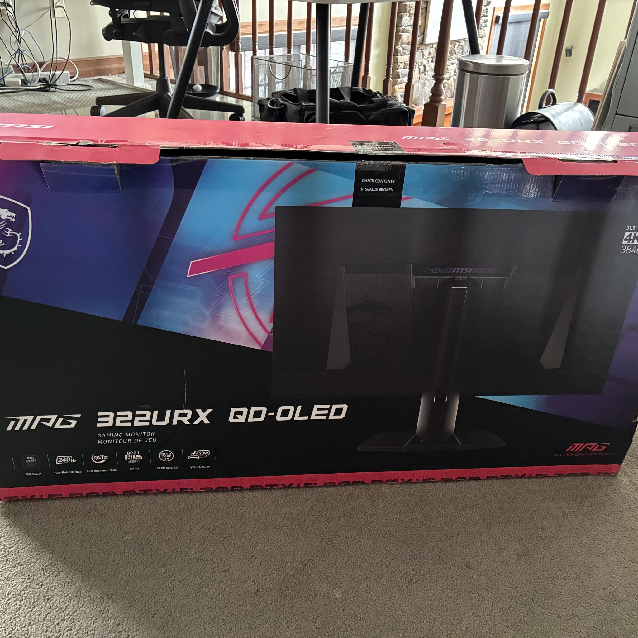 MPG 322URX QD-OLED monitor - 32 Inch, 4K, 240Hz