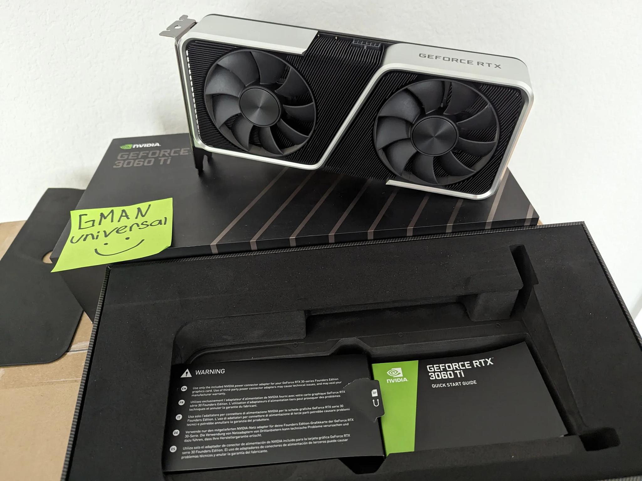 NVIDIA - GeForce RTX 3060 Ti 8GB GDDR6 PCI Express 4.0 Graphics Card - Titanium/Black