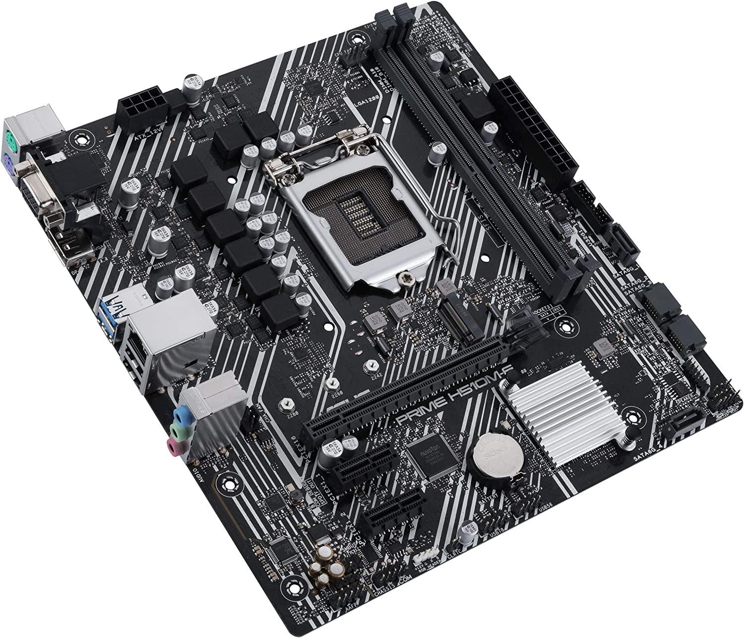 ASUS PRIME H510M-E Intel H510 LGA 1200 MicroATX DDR4 Desktop Motherboard