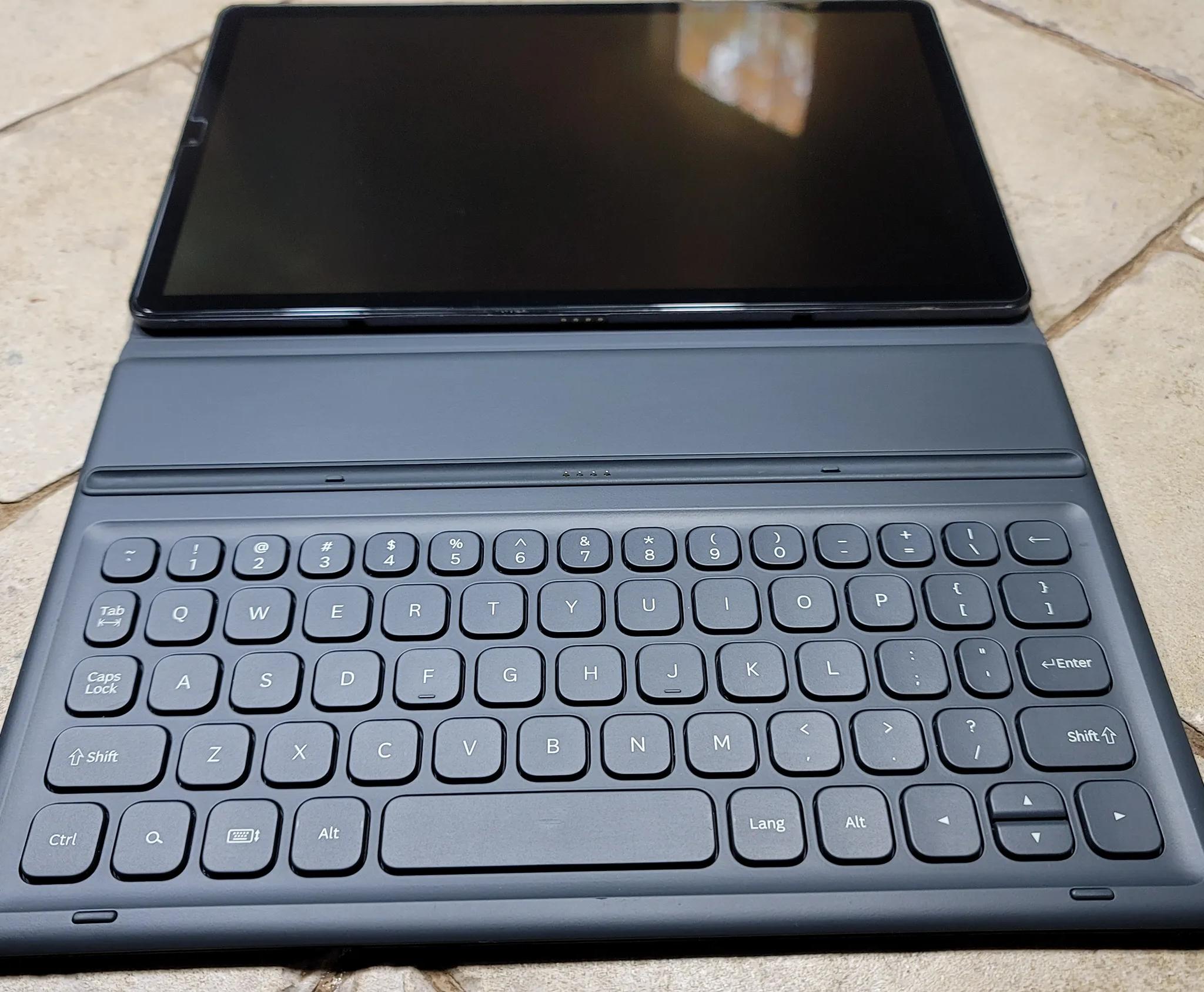 Samsung Glaxy Tab S5e with keyboard book cover