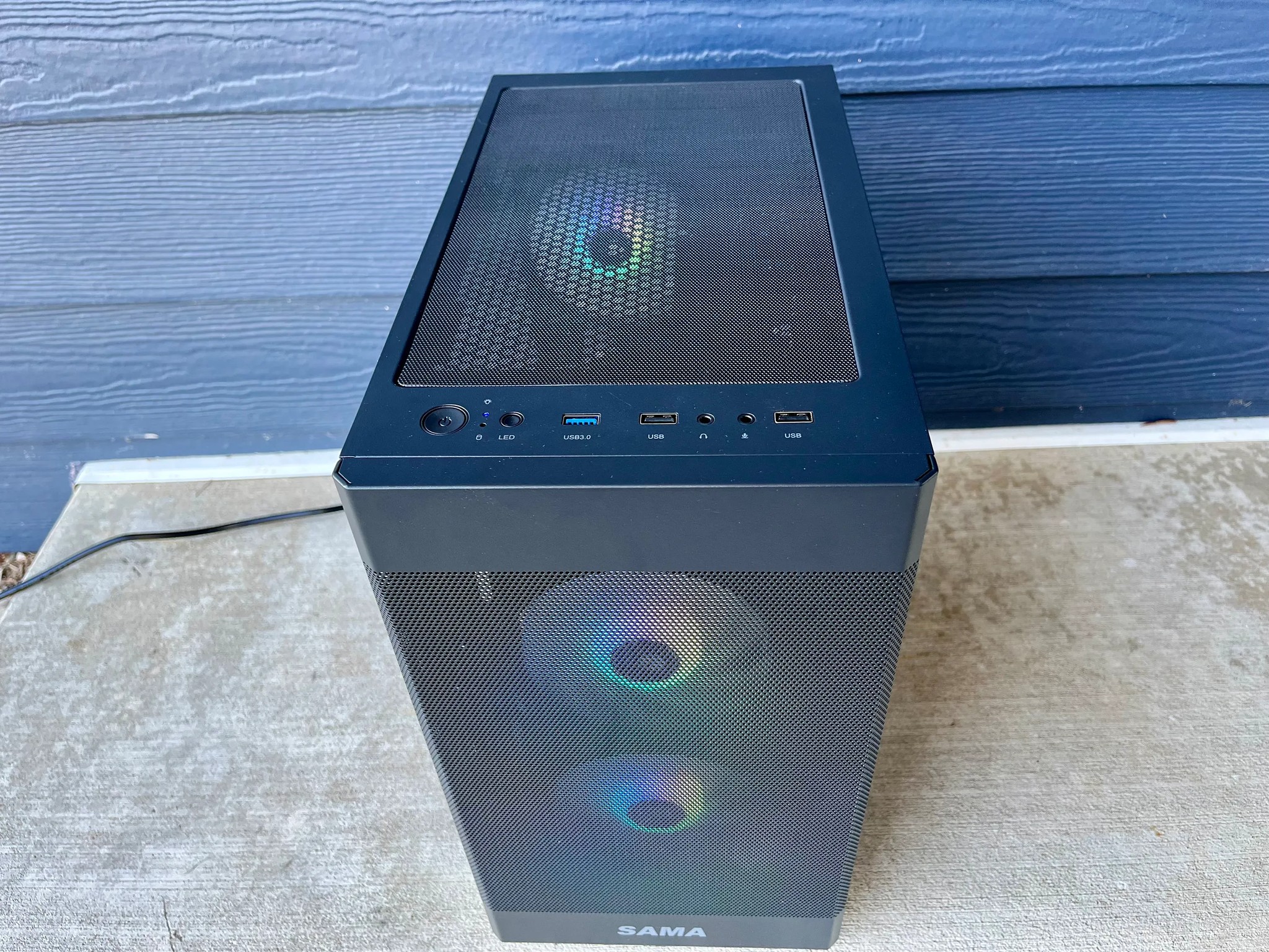 ⚫🌈Black ARGB Gaming PC⚫🌈NVIDIA GTX 1660 SUPER 6GB|AMD Ryzen 5 2600X|16GB DDR4|500GB NVME