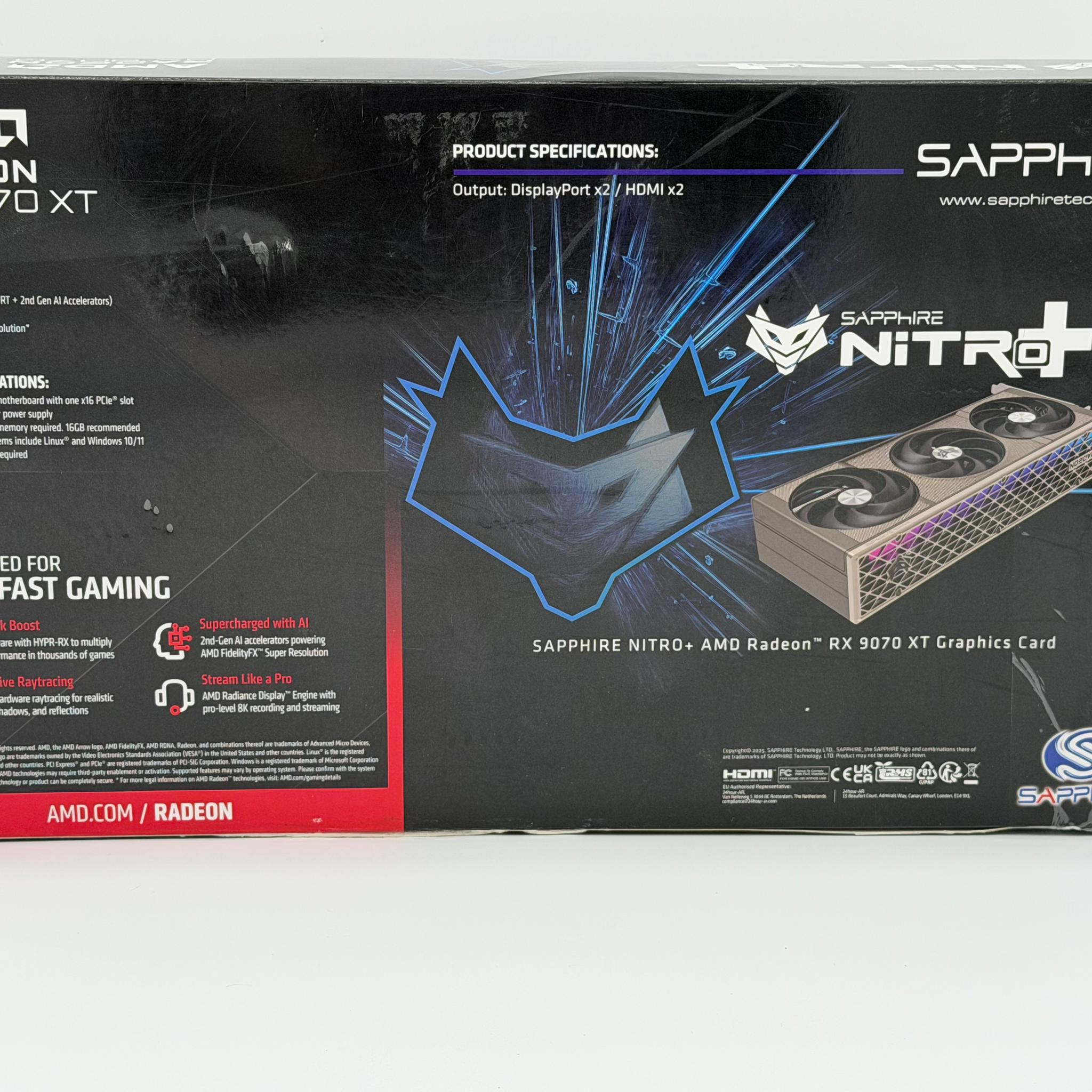 SAPPHIRE 11348-01-20G AMD Radeon RX 9070 XT NITRO Graphics Card 16GB GDDR6