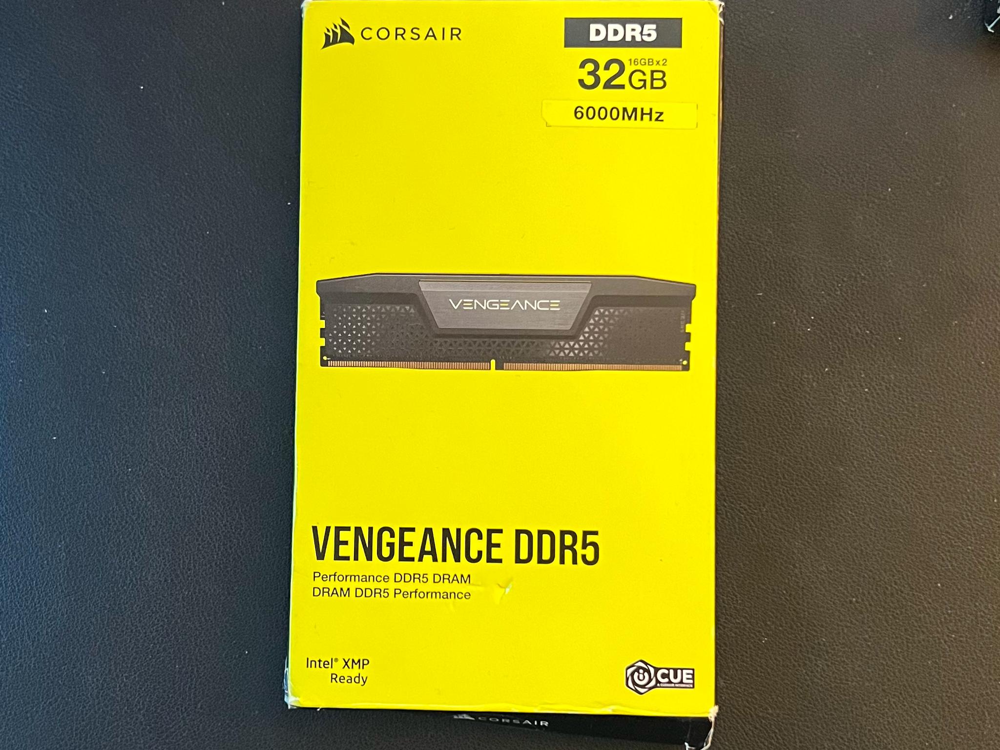 CORSAIR Vengeance 32GB (2 x 16GB) 6000 CL36 DDR5 Desktop RAM | Brand New