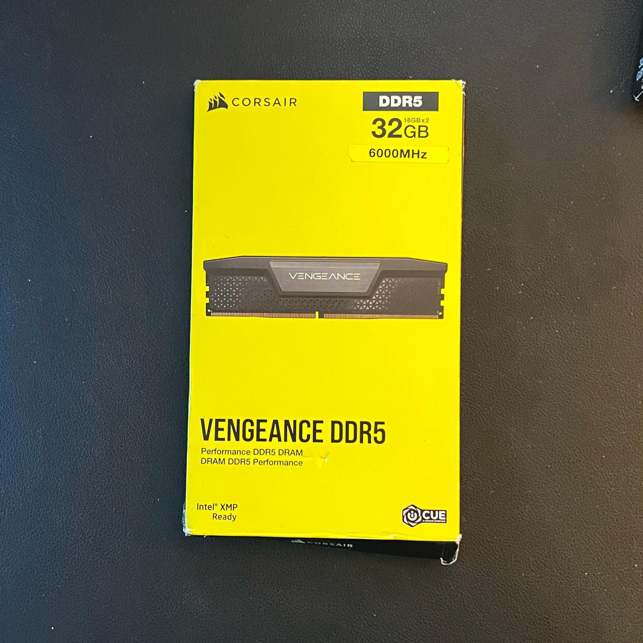 CORSAIR Vengeance 32GB (2 x 16GB) 6000 CL36 DDR5 Desktop RAM | Brand New