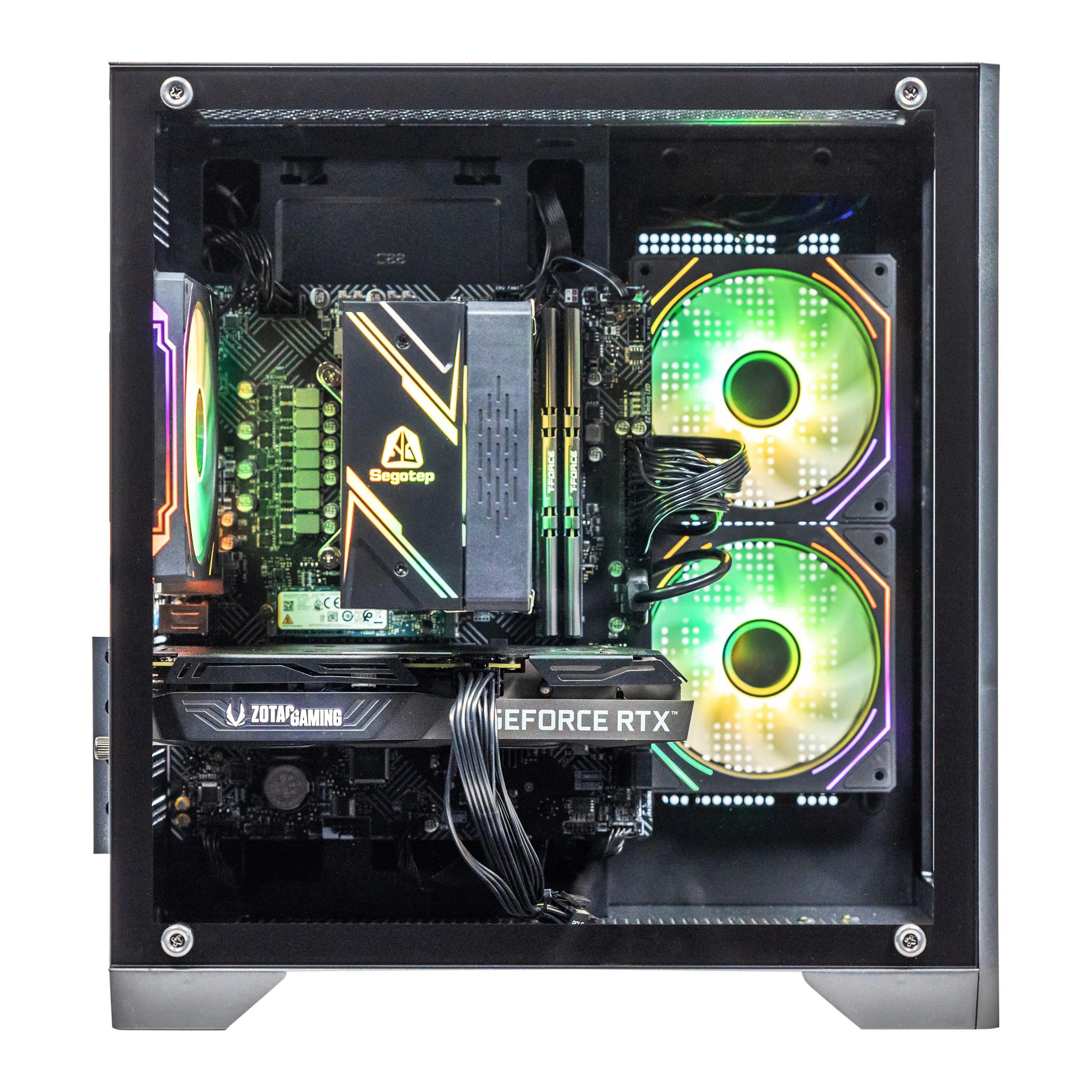NextGen Gaming PC Desktop The Aquacore i5-12400F 4.4GHz, RTX 3060 TI, 512GB NVME SSD, 16GB DDR4