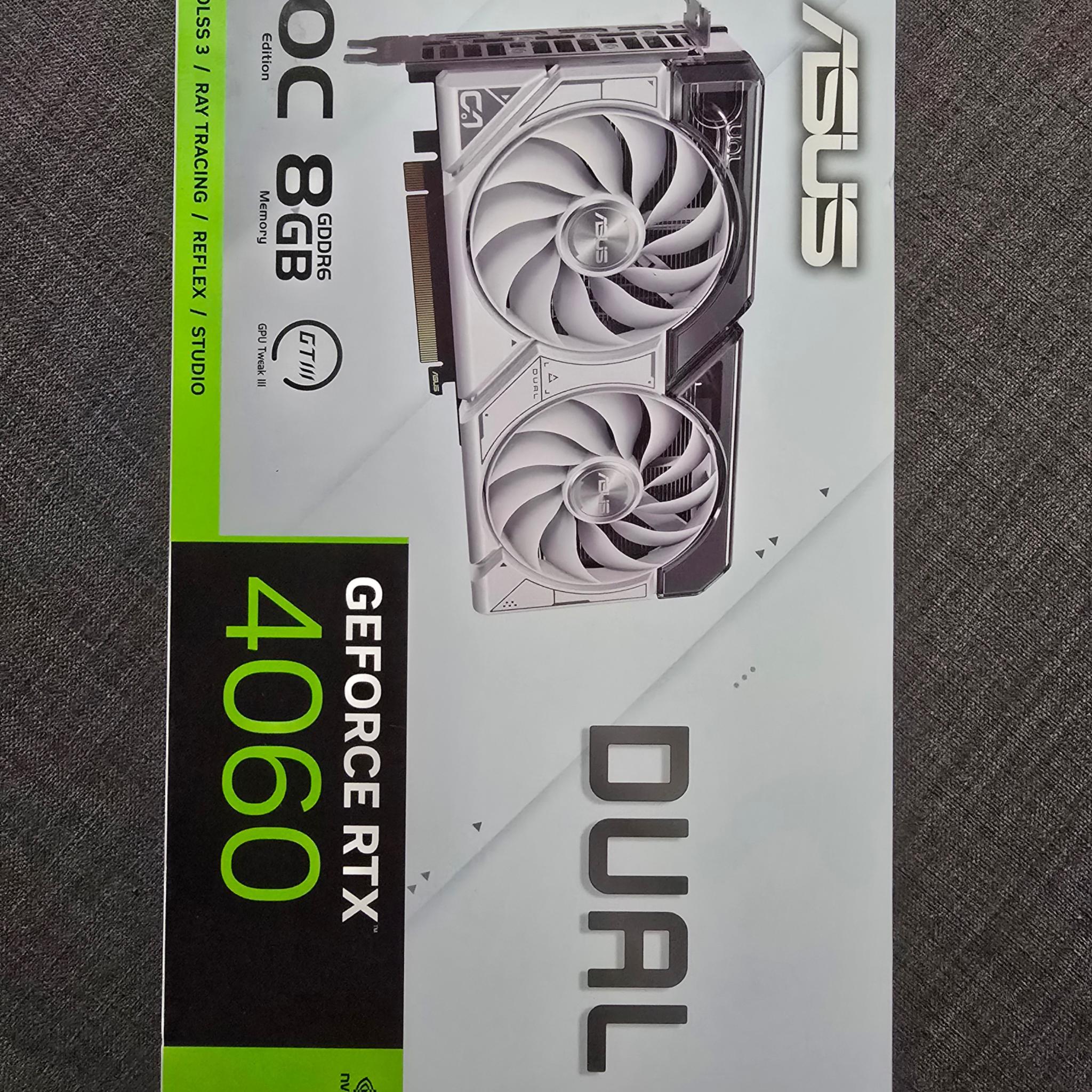 ASUS Dual GeForce RTX™ 4060 OC White Edition 8GB GDDR6 (NEW