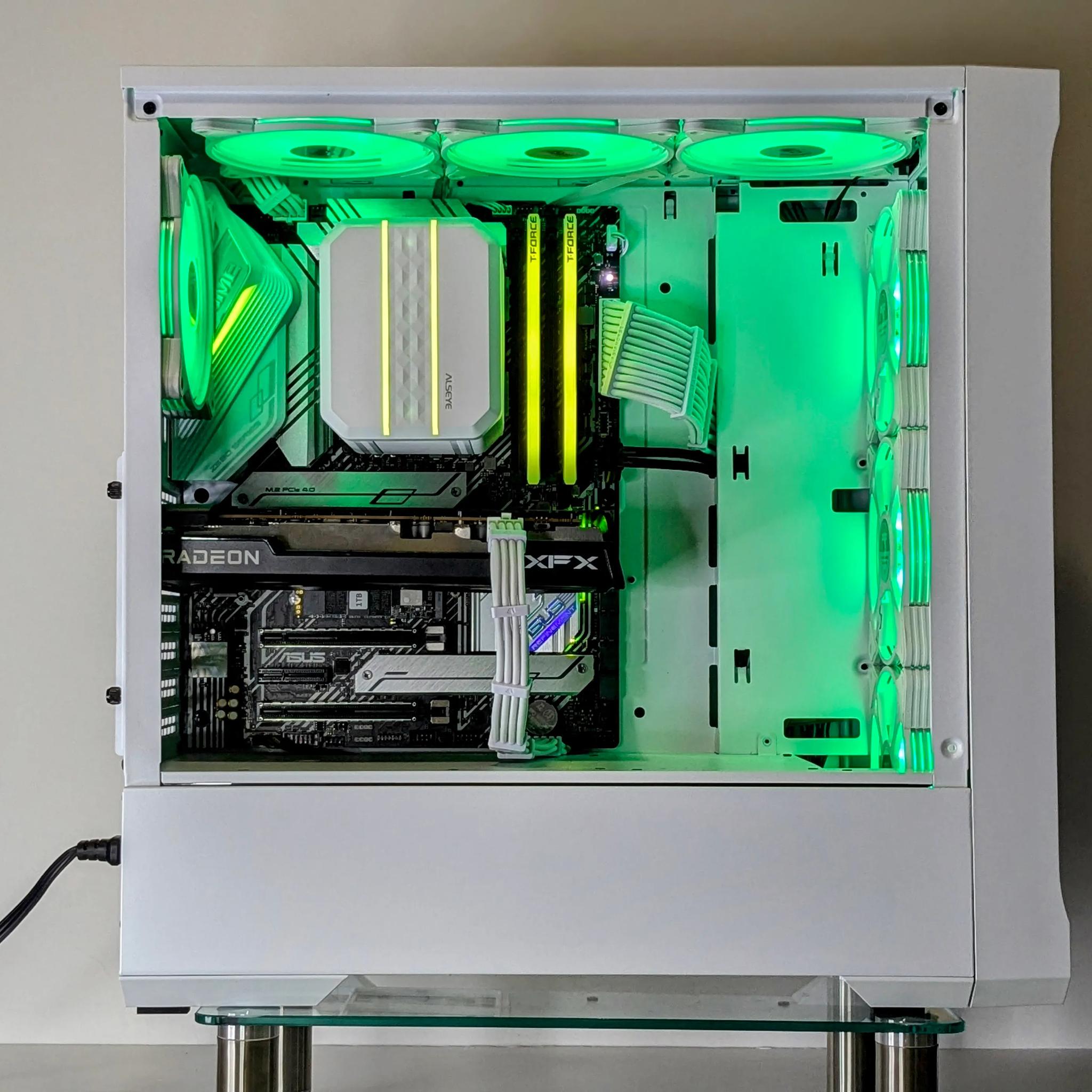 1080p-1440p Powerhouse🤍🪵RX 7600⚪️Intel 11th Gen I5⚪️ASUS Prime Z590 Series⚪️Windows 11 Home