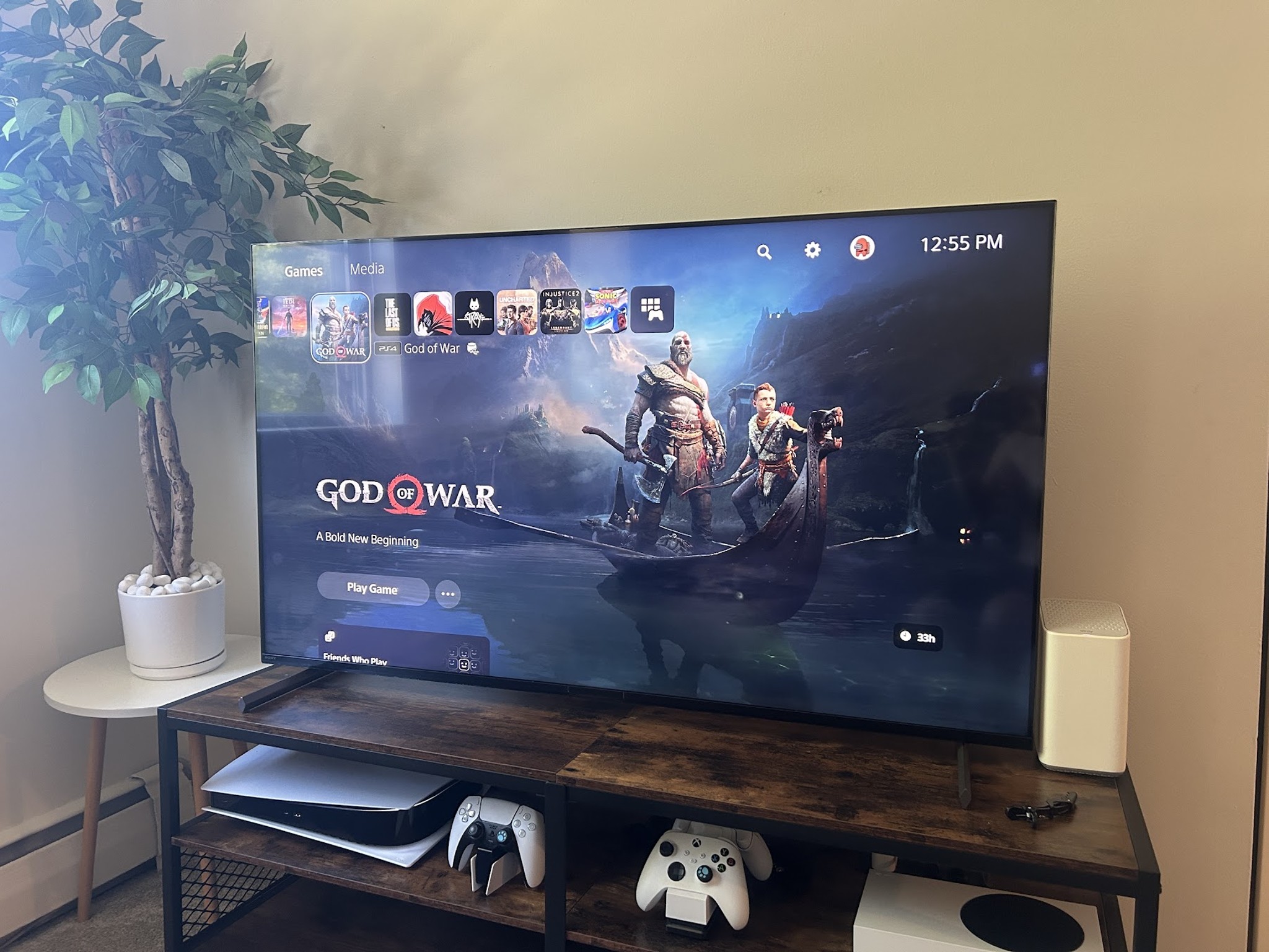 PS5 Digital Edition + Sabrent 1TB Rocket Plus 4 SSD Extra Storage + 2 Controllers + Charging station