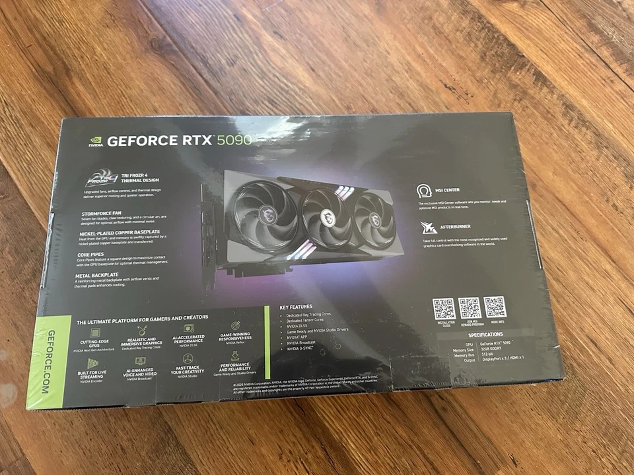 MSI 5090 Gaming Trio + MEG Ai1600T PCIE5 Power Supply COMBO!!!