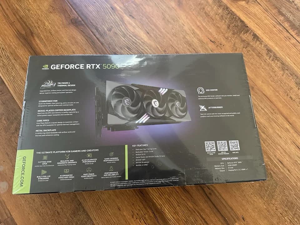 MSI 5090 Gaming Trio + MEG Ai1600T PCIE5 Power Supply COMBO!!!