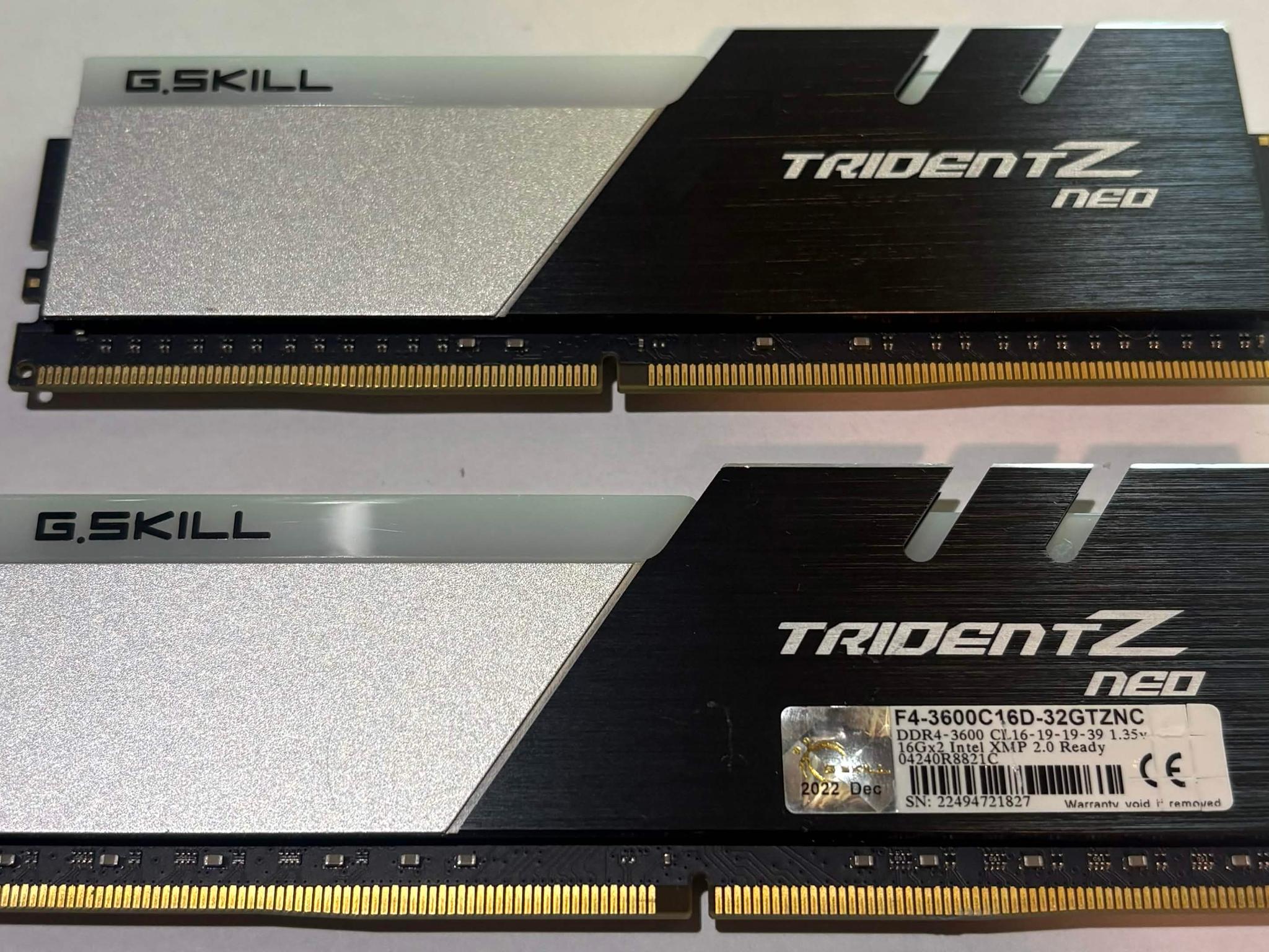 G-skill Trident Z Neo 2x16GB 3600MTS
