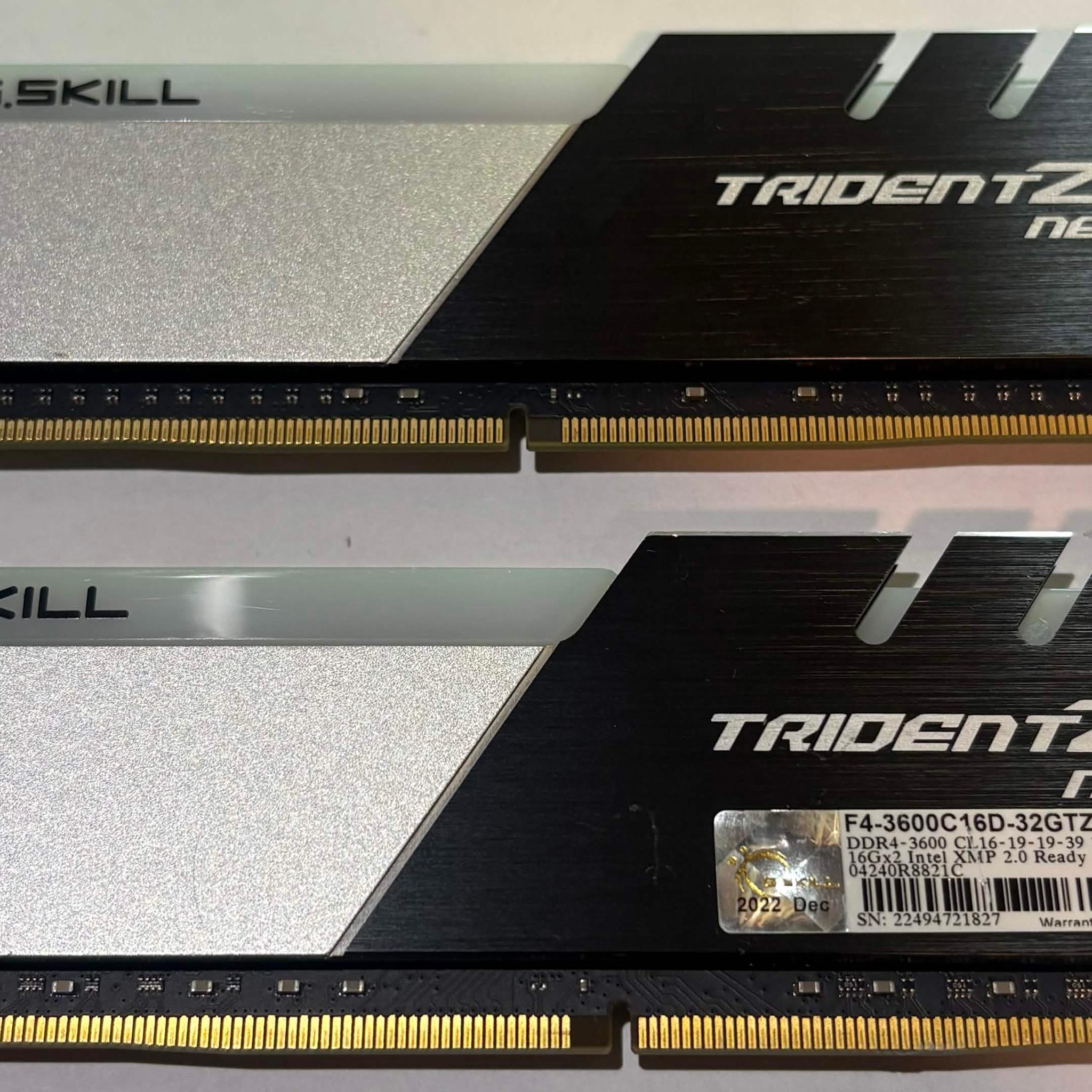 G-skill Trident Z Neo 2x16GB 3600MTS