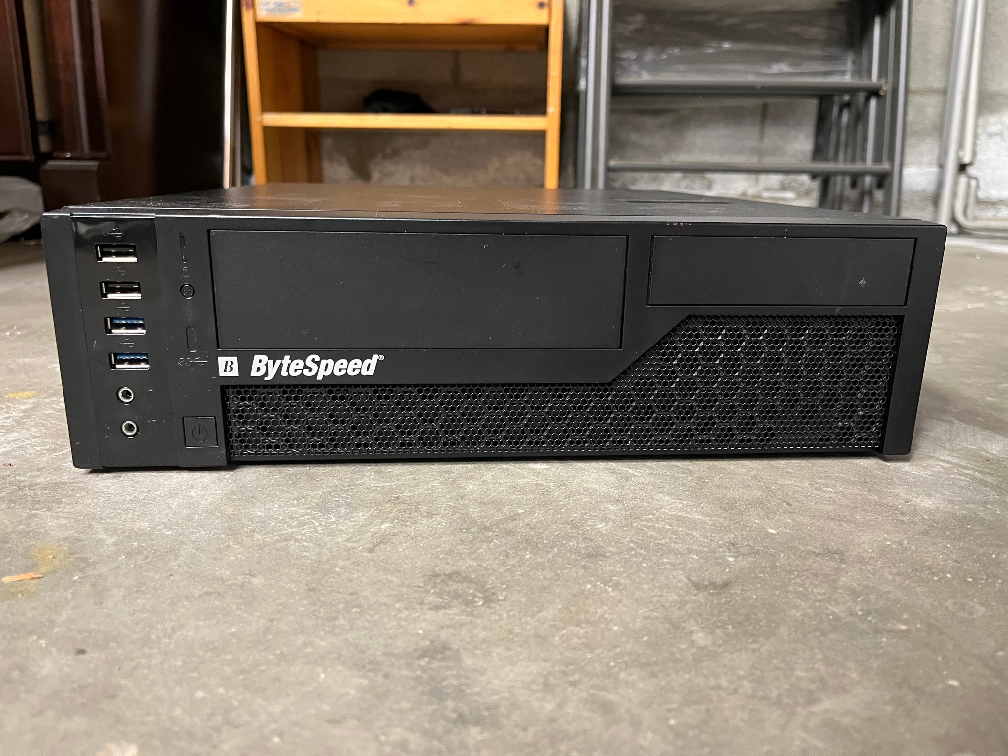 In‑Win CE685 Micro‑ATX Case w/ 300W PSU – Used – ByteSpeed Logo – Some Screws Included
