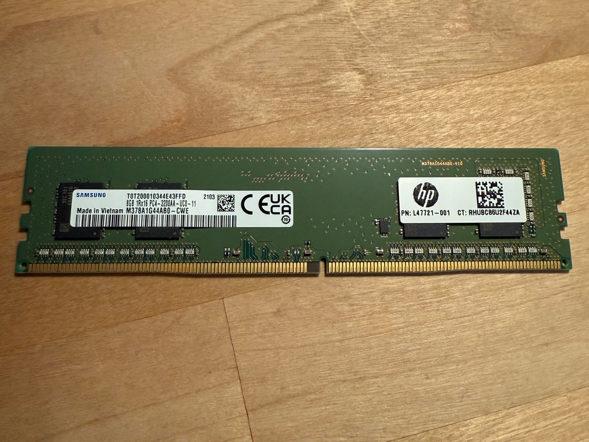 Samsung 1x8GB PC4-3200