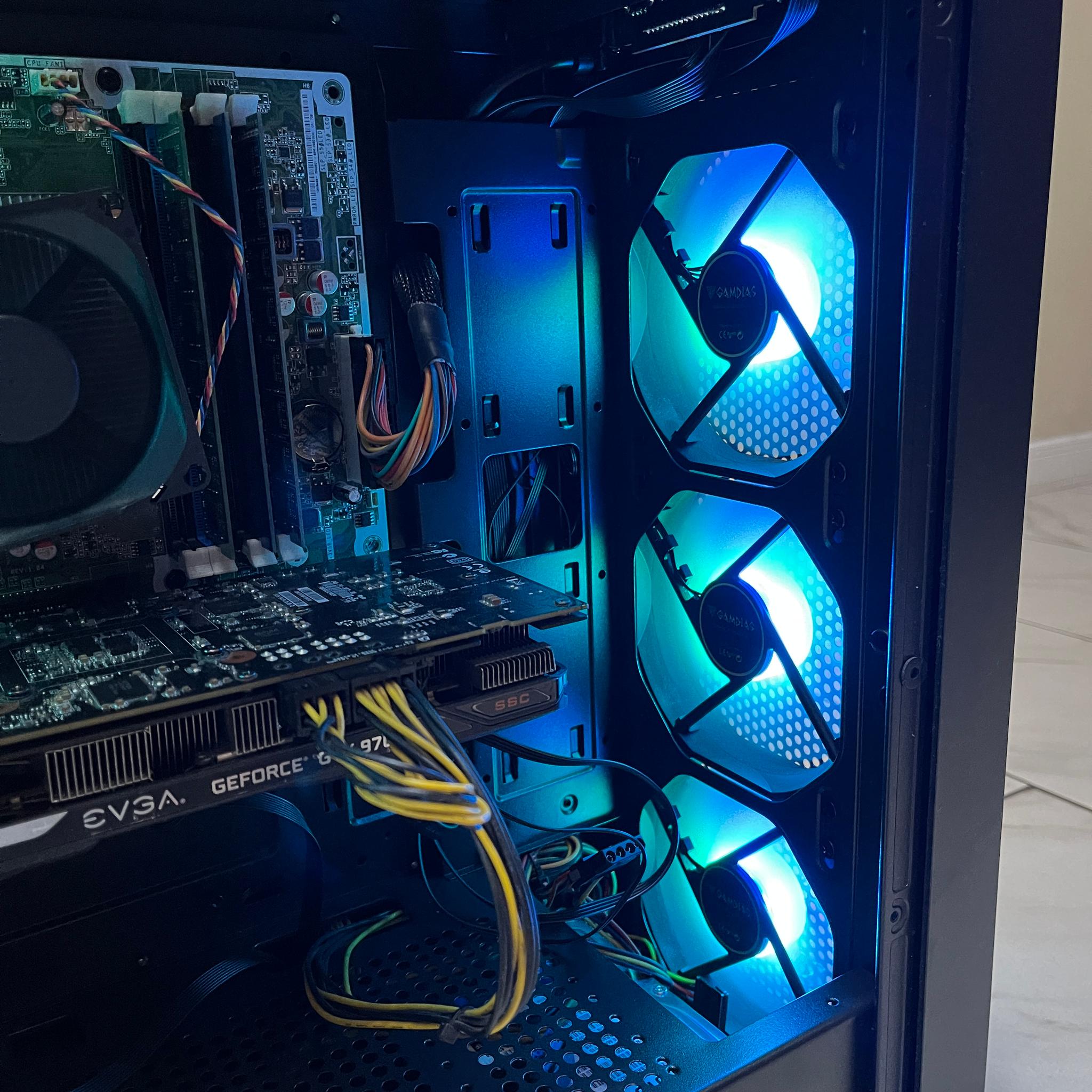 🟢🔥 Budget Gaming PC - Intel i7-2600, GTX 970, 1.2 TB Storage, 12 GB RAM w/ RGB Case🟢🖥️