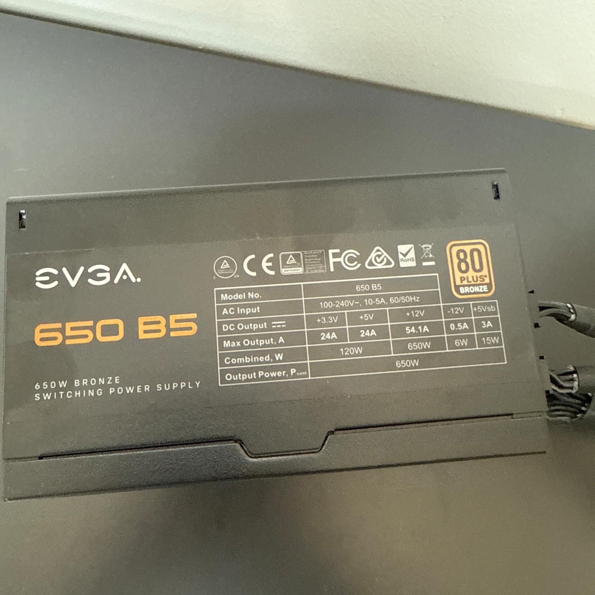 EVGA 650 BQ 80+ Bronze