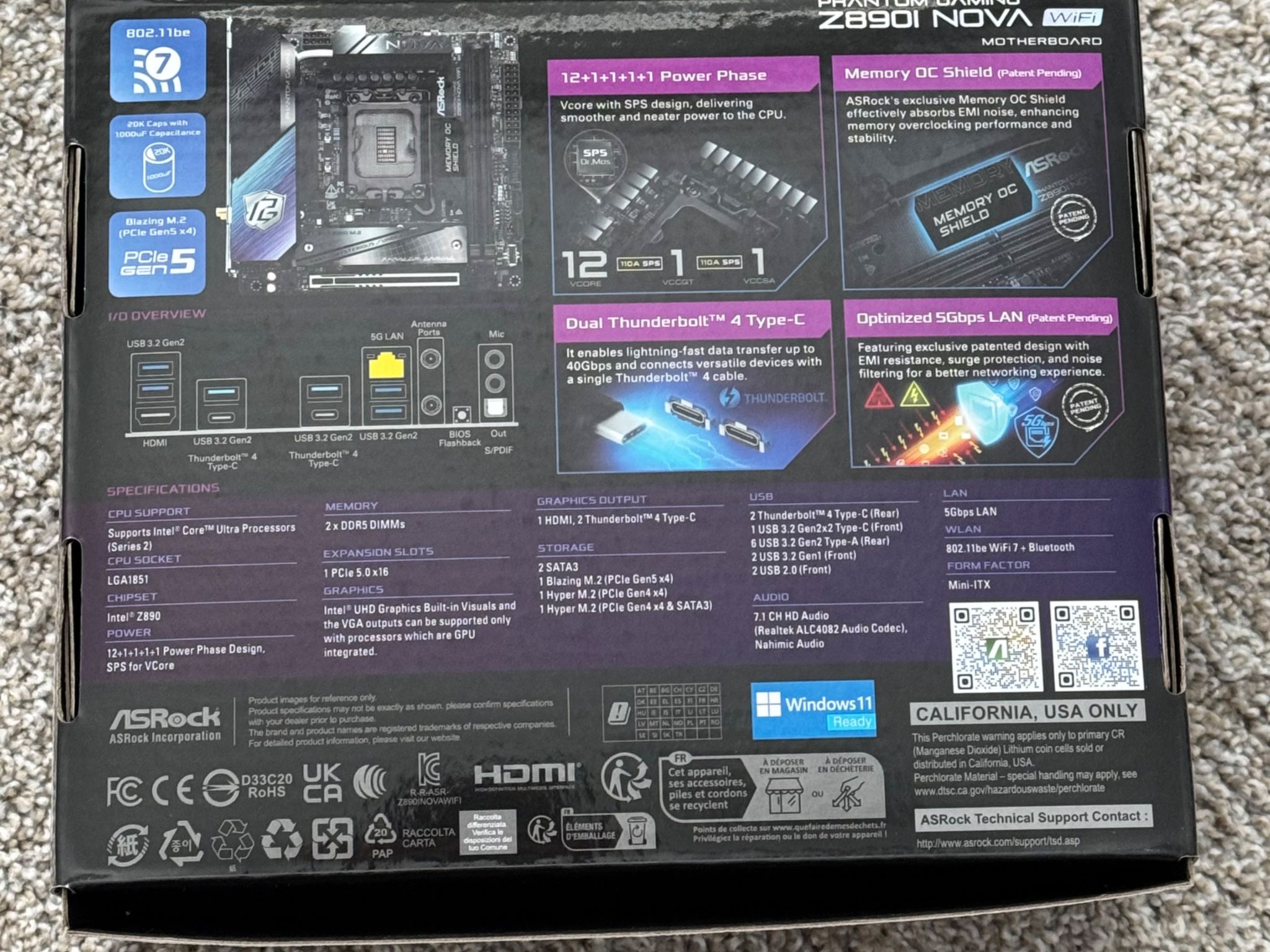 ASRock Z890I Nova Wifi