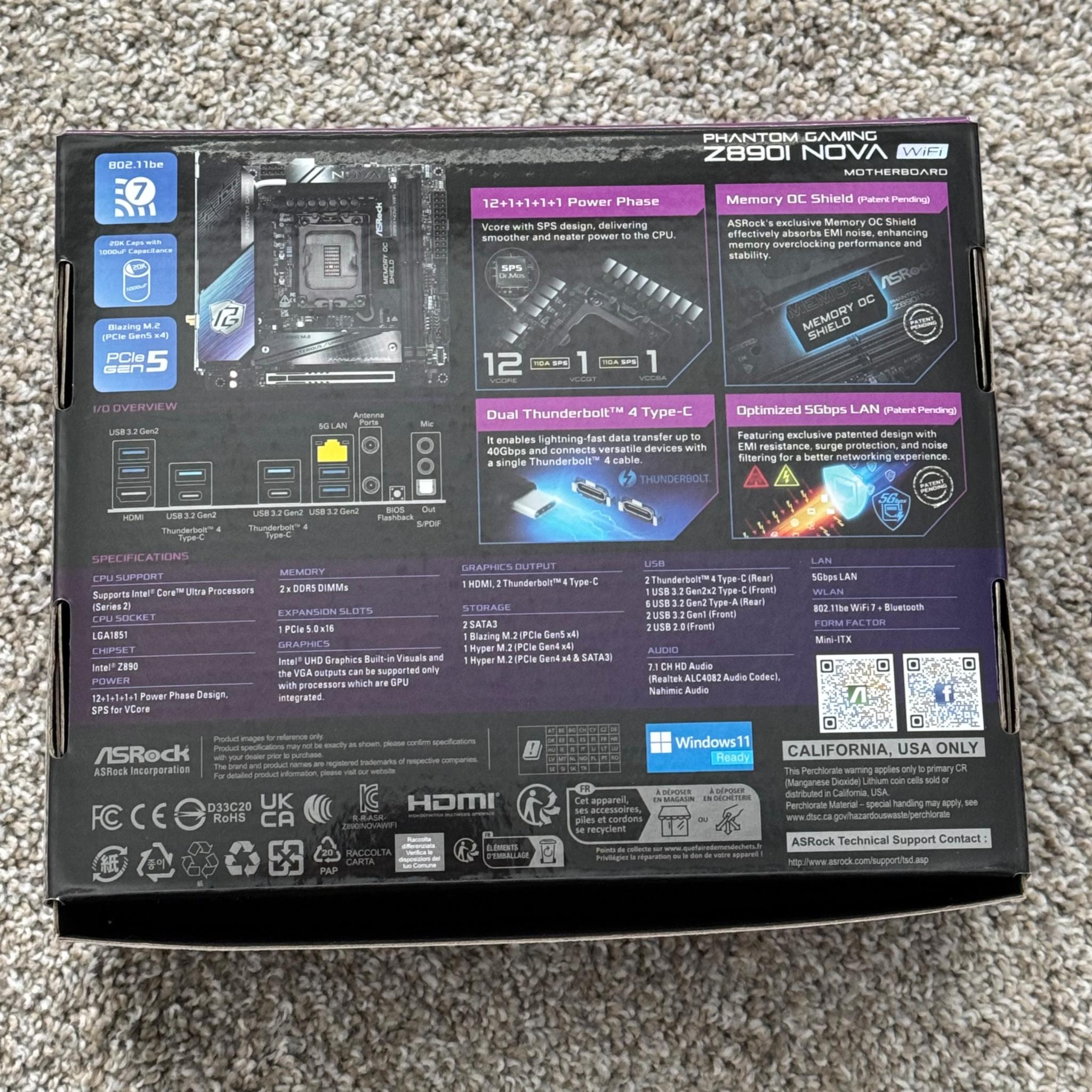 ASRock Z890I Nova Wifi