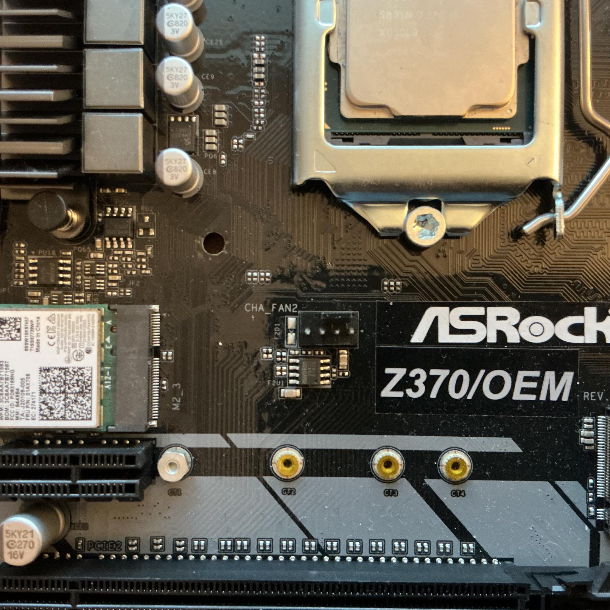 Asrock z370 Motherboard/Celeron/8gb RAM/cooler/Bluetooth & WiFi