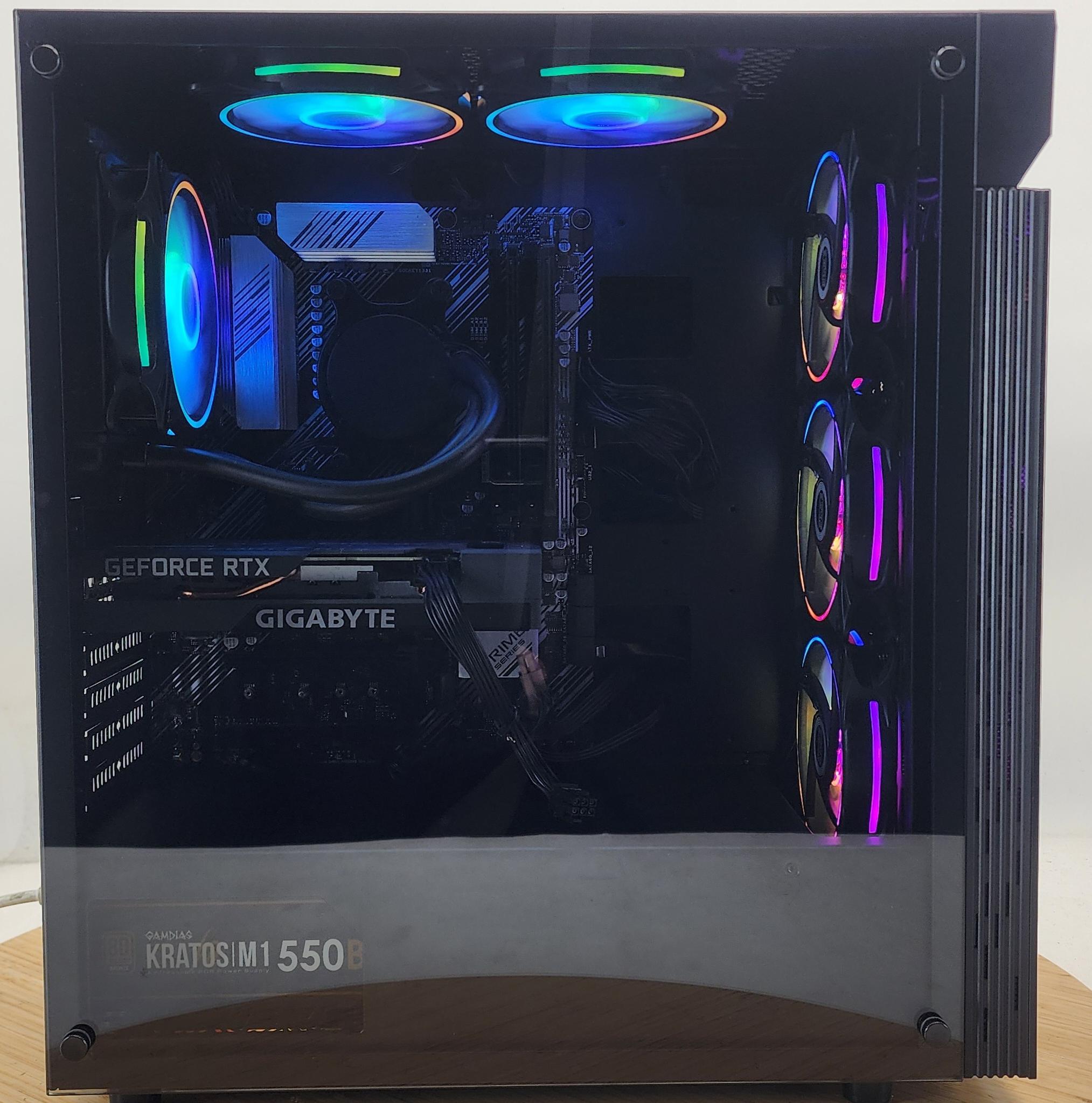 Gaming PC Ryzen 5 3600 16GB RAM 256GB SSD + 1TB HDD RTX 3050 8GB Win11 Computer