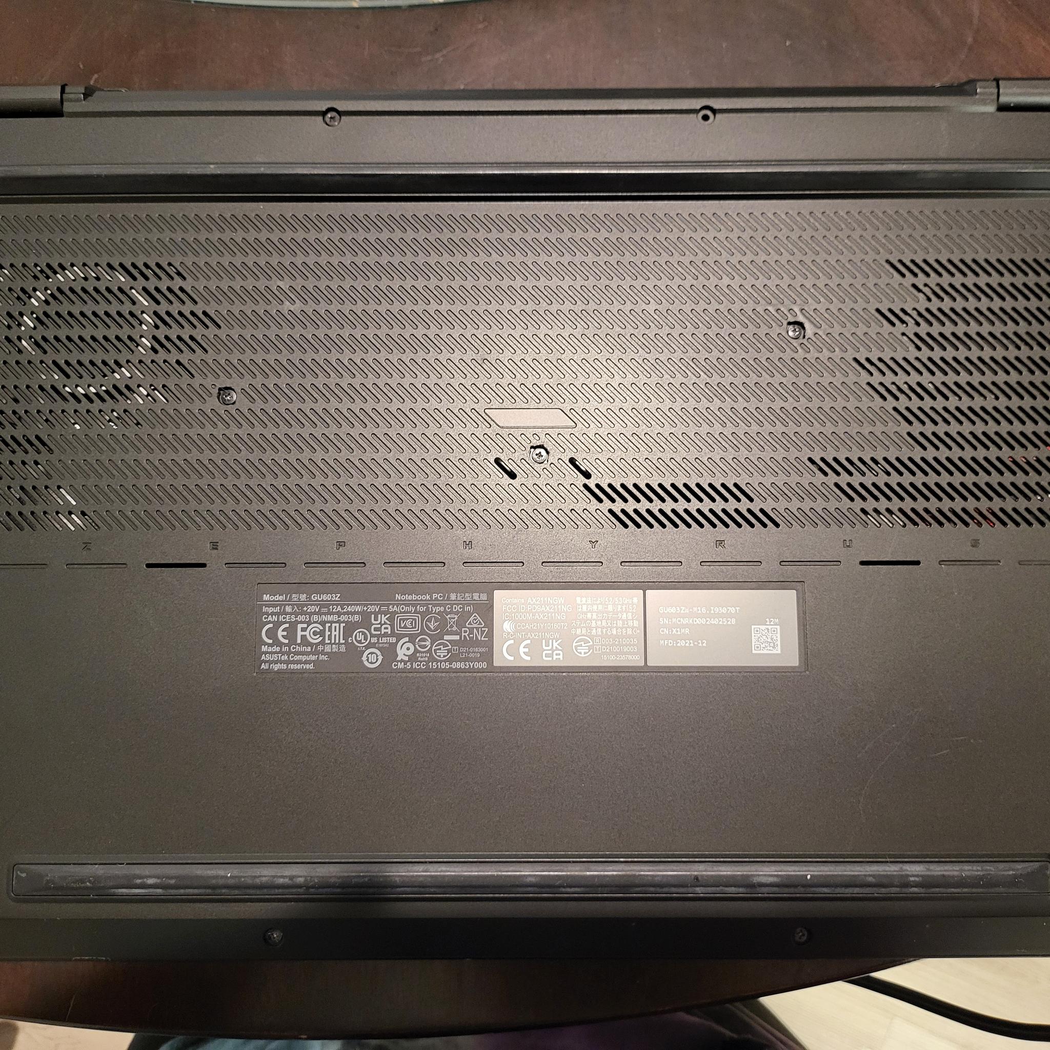 ASUS ROG M16 Gaming Laptop 16"165Hz Intel Core i9-24GB RAM RTX 3070 Ti-3TB SSD