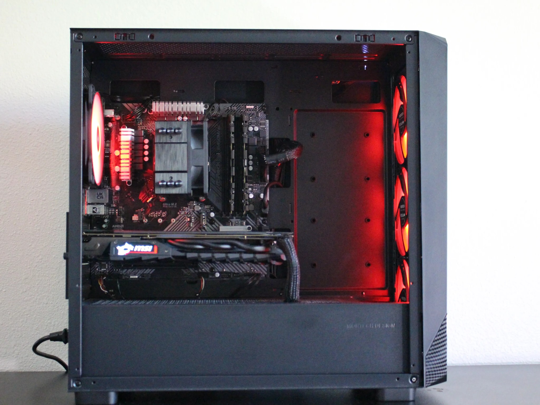 Black Gaming PC | RX 580 | R5 2600 | 16GB Ram | 512GB SSD | Windows 11 Pro | WiFi & BLE