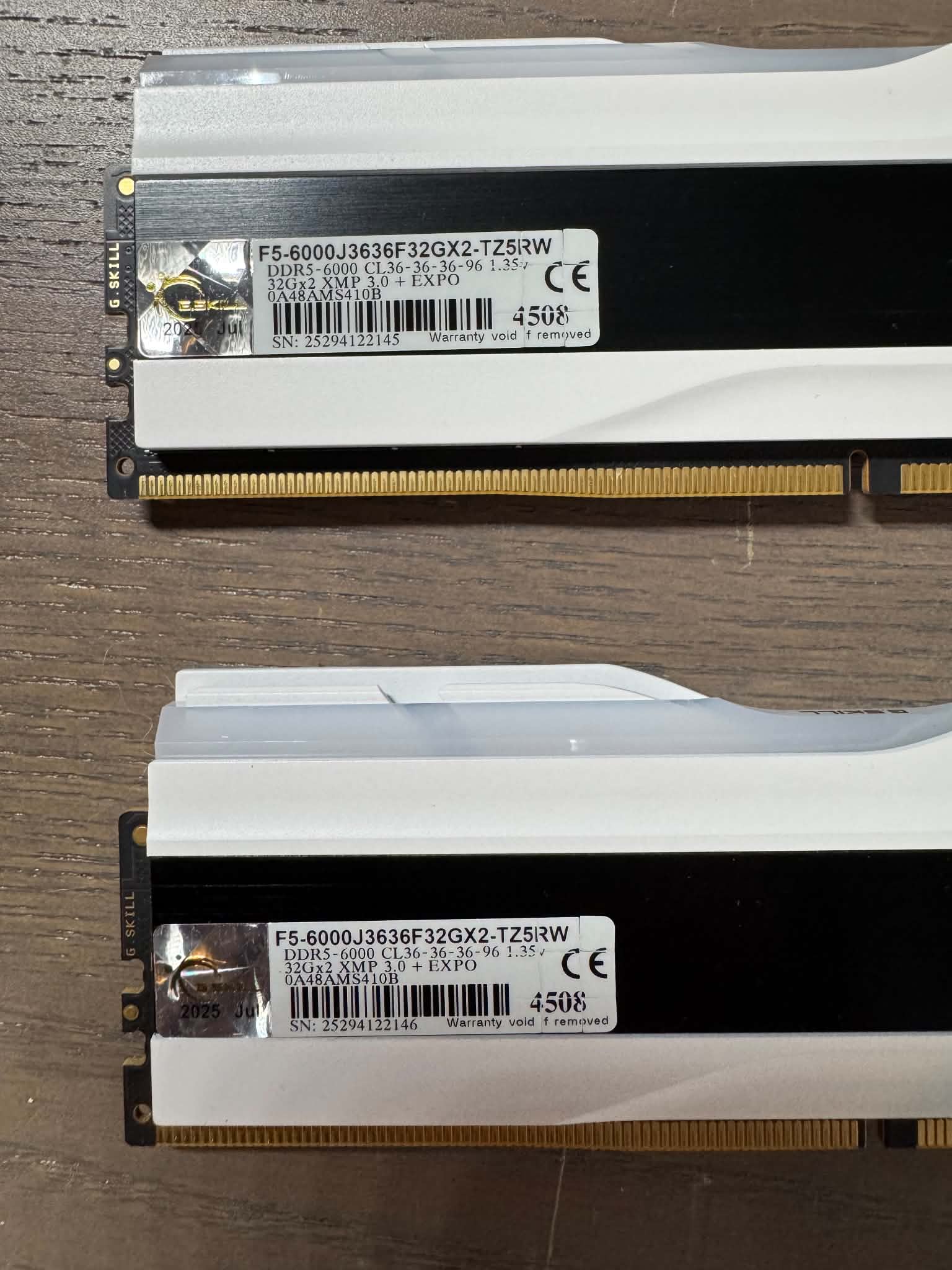 G.Skill Trident Z5 RGB Series 64GB (2 x 32GB) DDR5-6000 F5-6000J3636F32GX2-TZ5RW White DDR5
