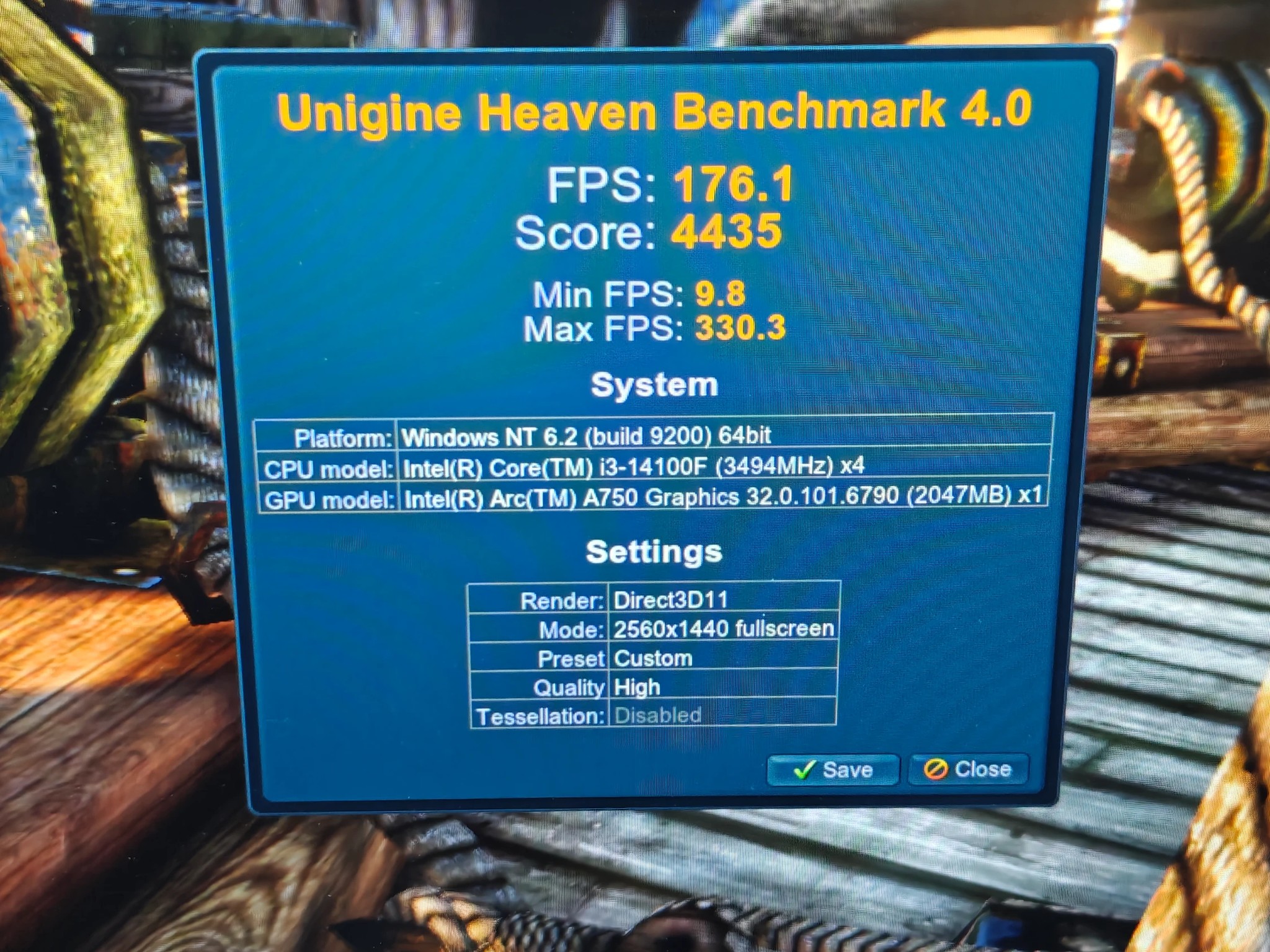 GAMING PC|INTEL I3 14100F 12MB LGA1700|INTEL ARC A750 8GB|16GB DDR4 3200|1TB SSD|WINDOWS 11 HOME