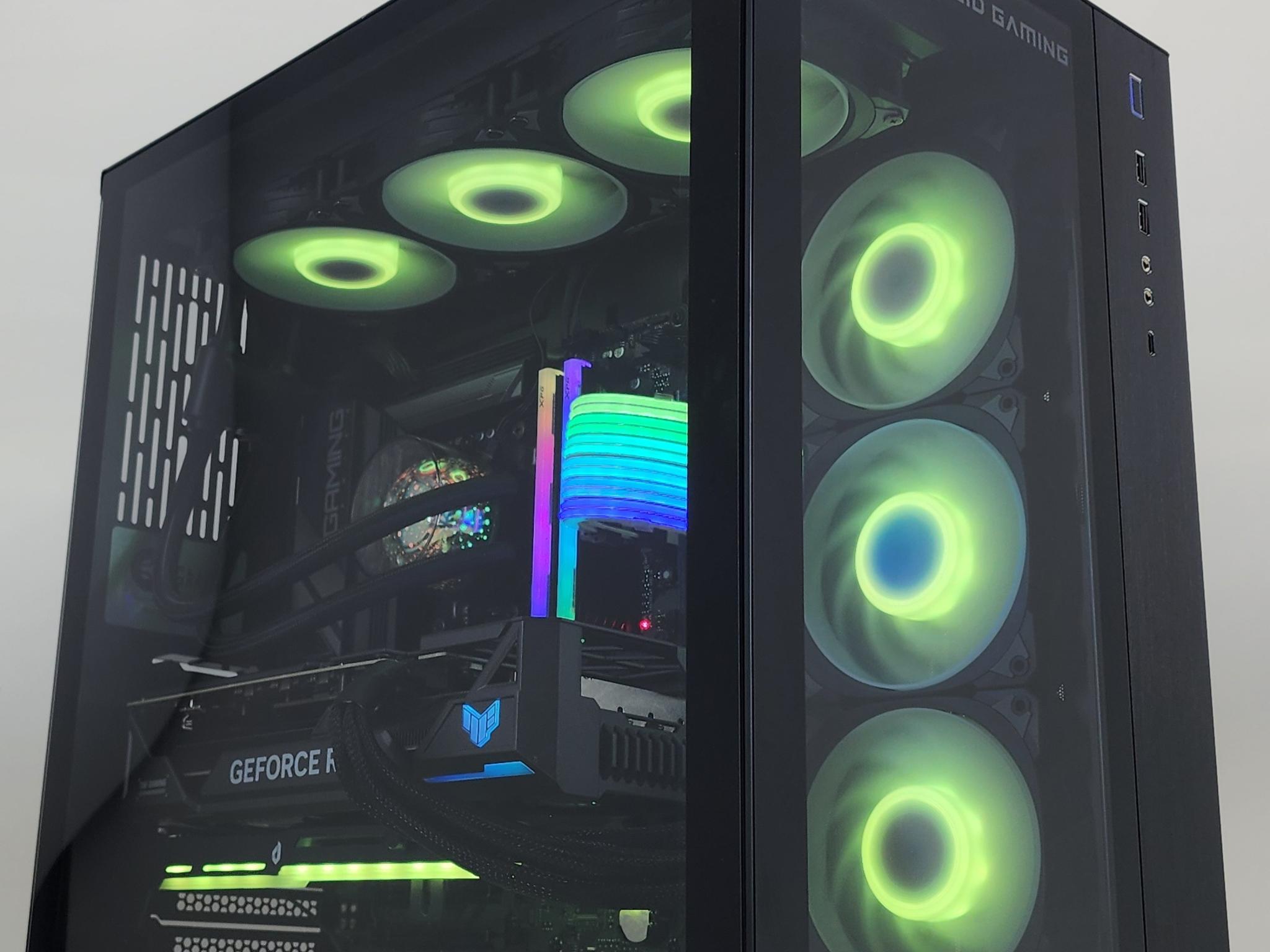 Gaming PC Ryzen 7 9700X 32GB RAM 1TB SSD RTX 4070 Ti SUPER 16GB Win11 Computer