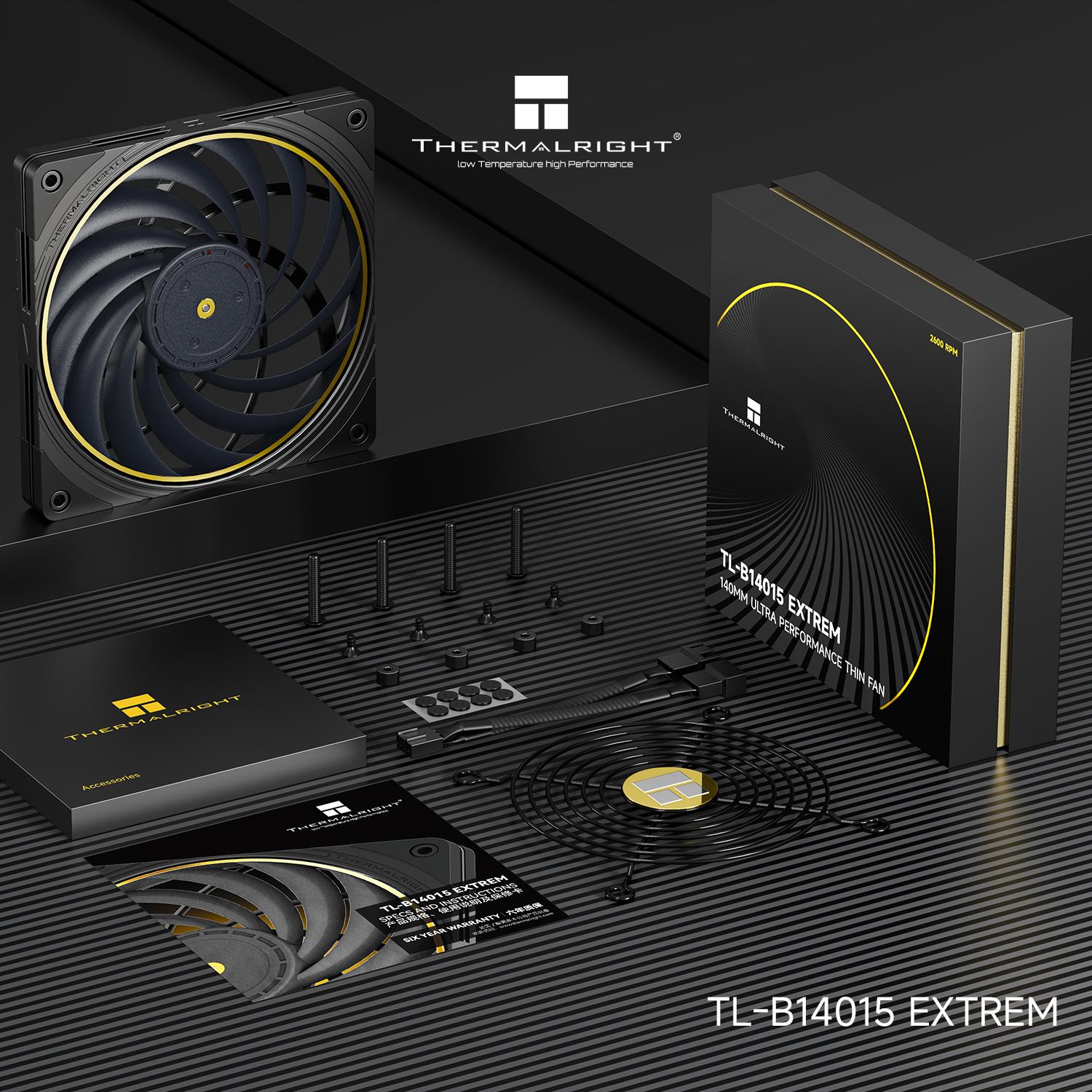 Thermalright TL-B14015 EXTREM 140mm Slim 15mm PWM Fan 2600 RPM ( SHIP  TODAY )