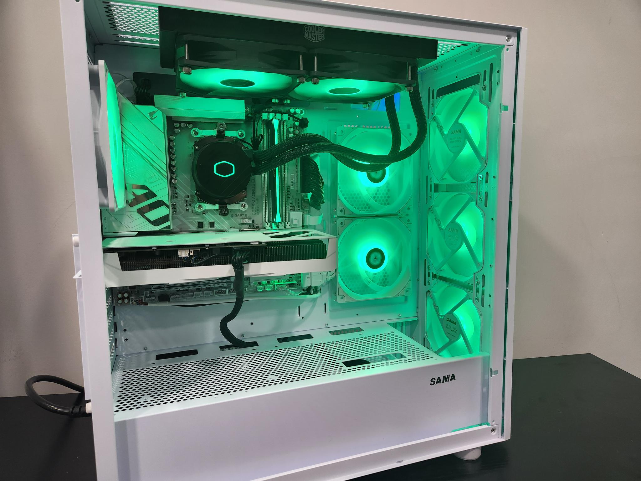 High end White gaming pc with CUSTOM RTX WHITE GPU!