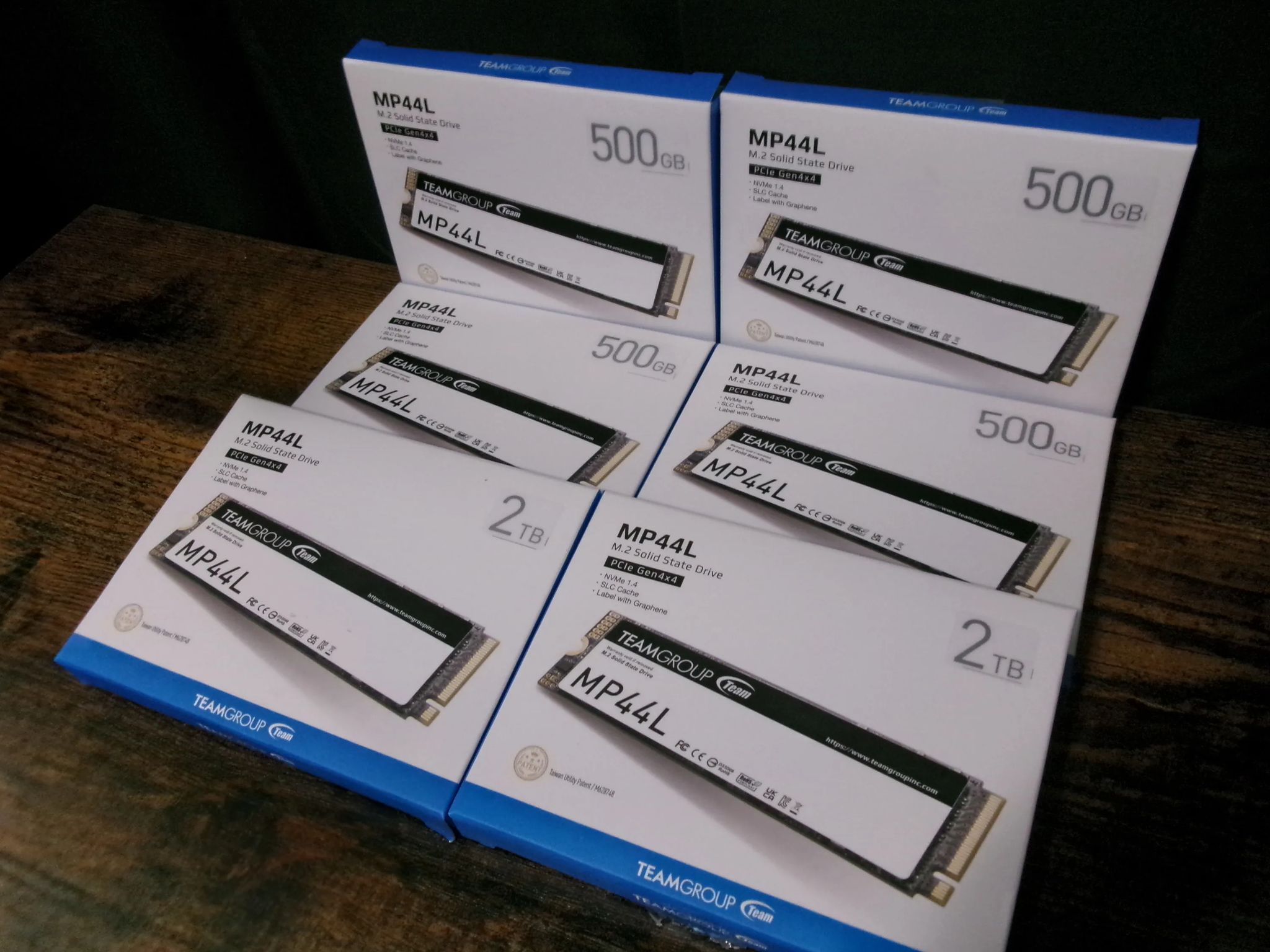 TeamGroup 6TB(6x M.2) Pcie4.0 NVME Lot