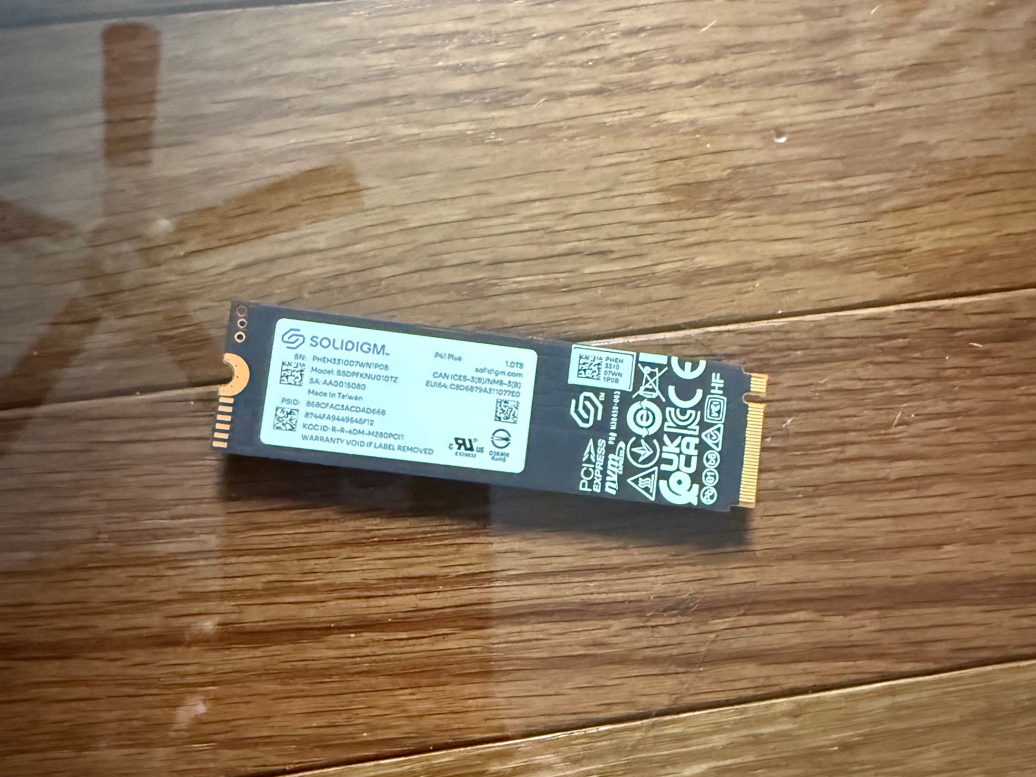 SOLIDIGM P41PLUS 1TB NVMe M.2 2280 SSD