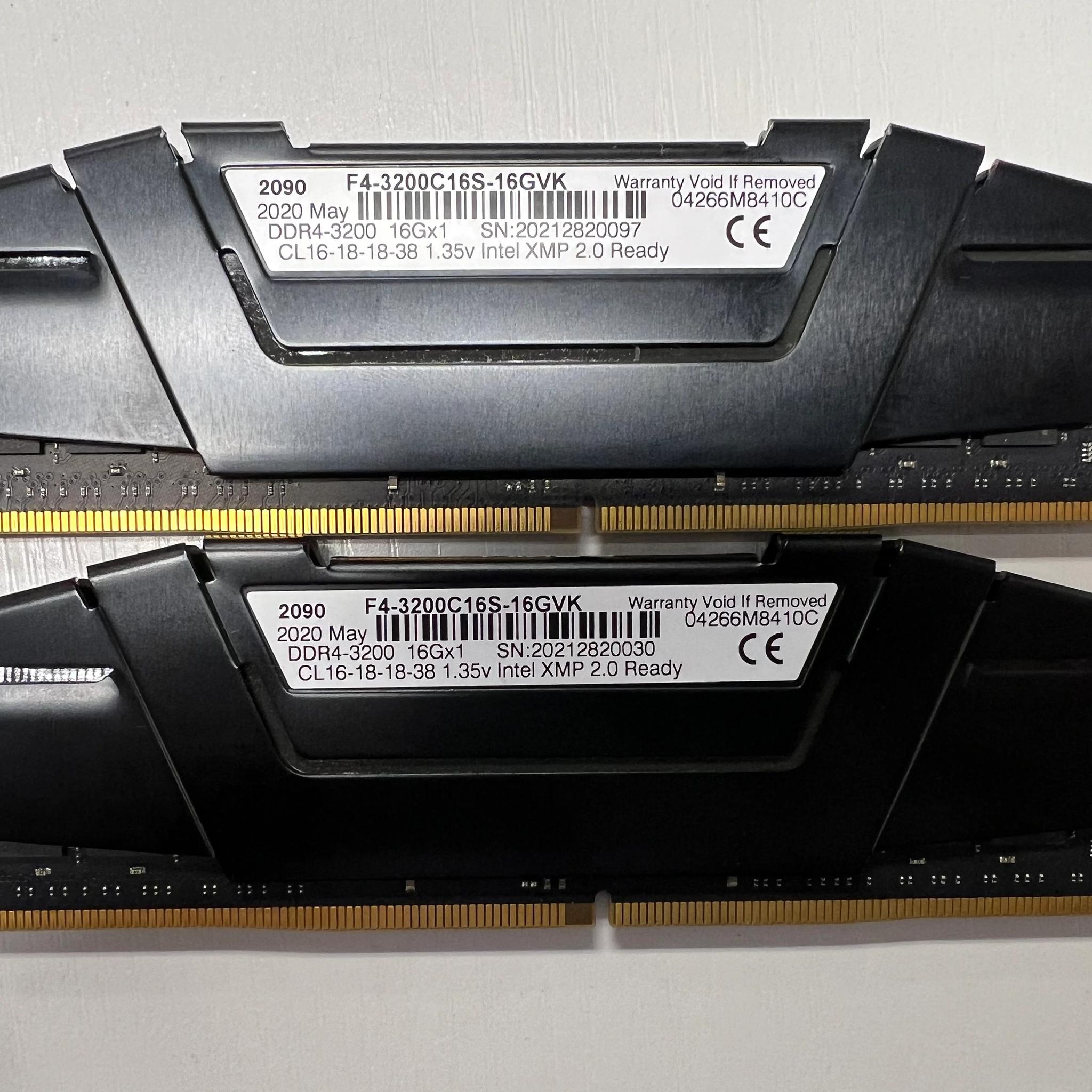 G.skill Ripjaws 32GB (2x16) 3200MHz CL16