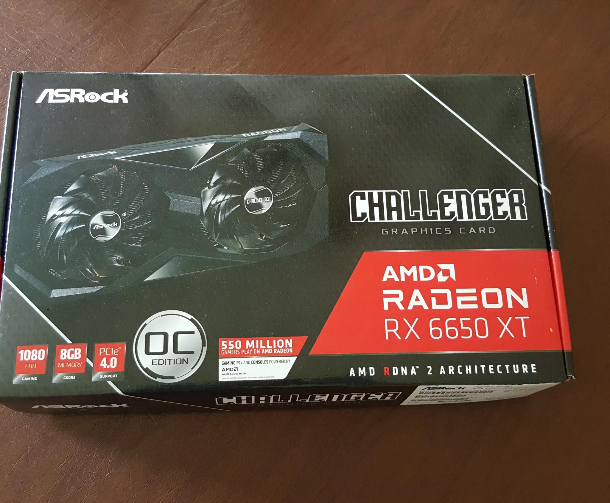 AMD RADEON RX 6650 XT 8GB ASROCK CHALLENGER D OC