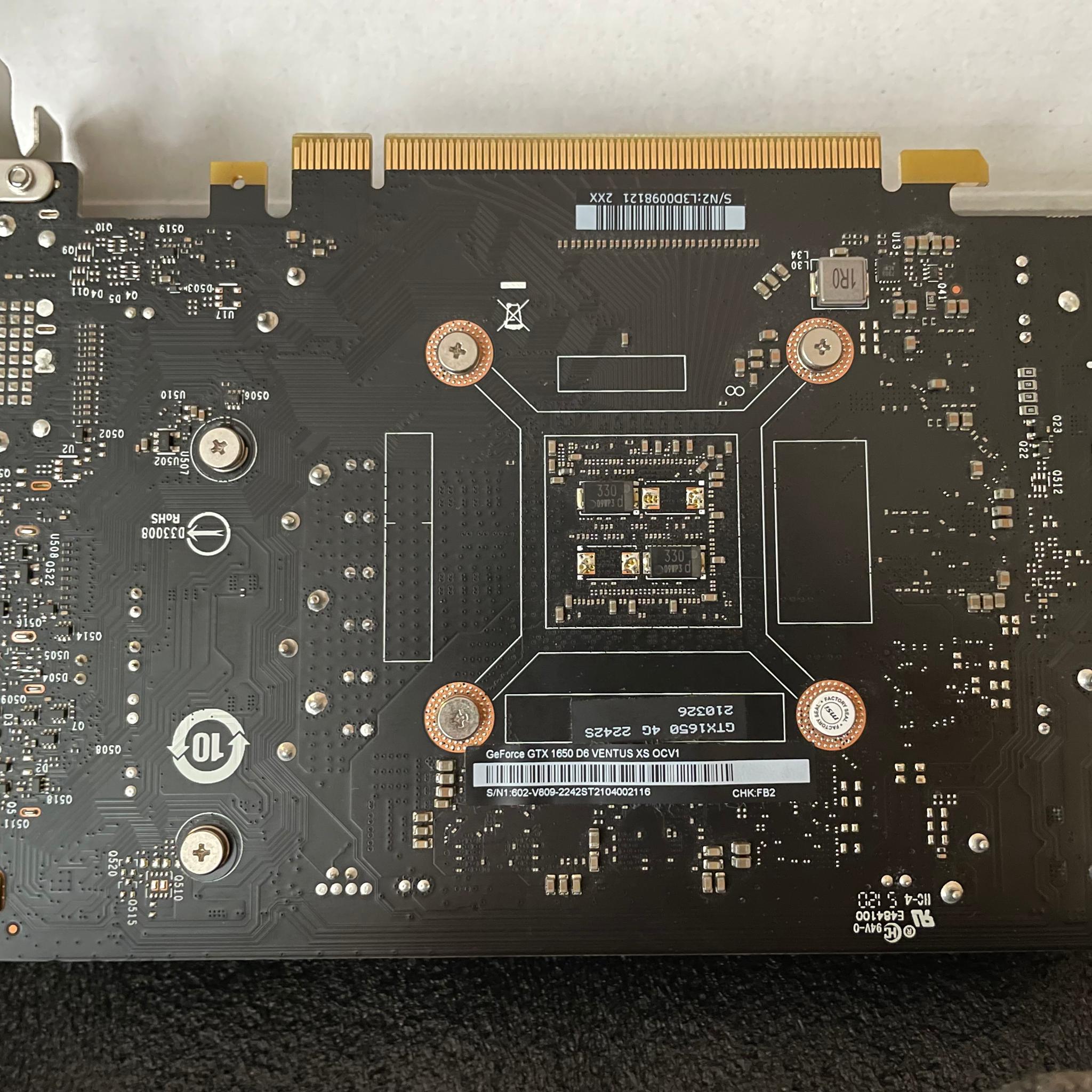 MSI GTX 1650 Ventus XS OC