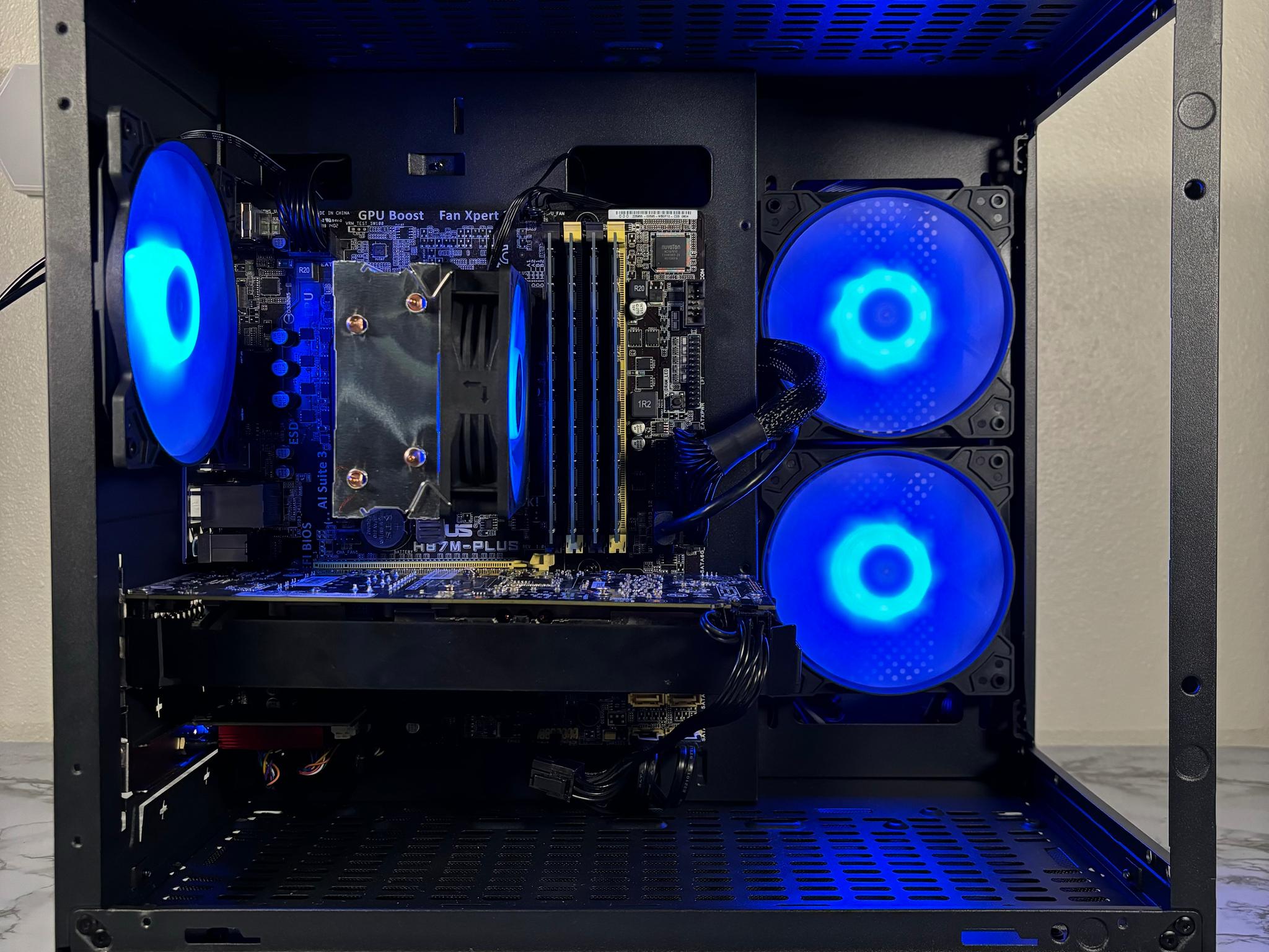🔵⚫️ | Budget RGB Gaming PC | i7-4770* + GTX 1060 6GB | 16GB | WiFi INCLUDED | #0004