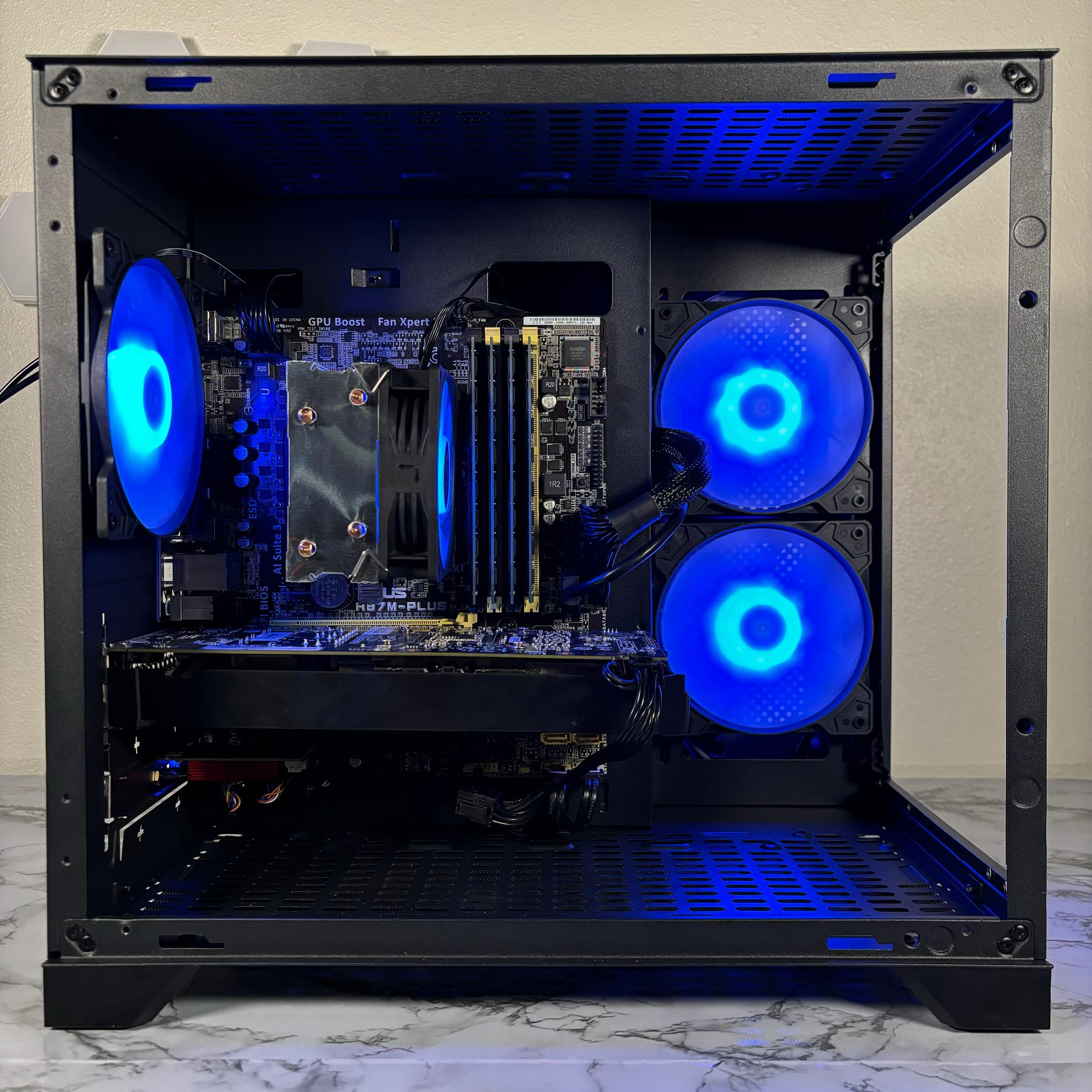 🔵⚫️ | Budget RGB Gaming PC | i7-4770* + GTX 1060 6GB | 16GB | WiFi INCLUDED | #0004