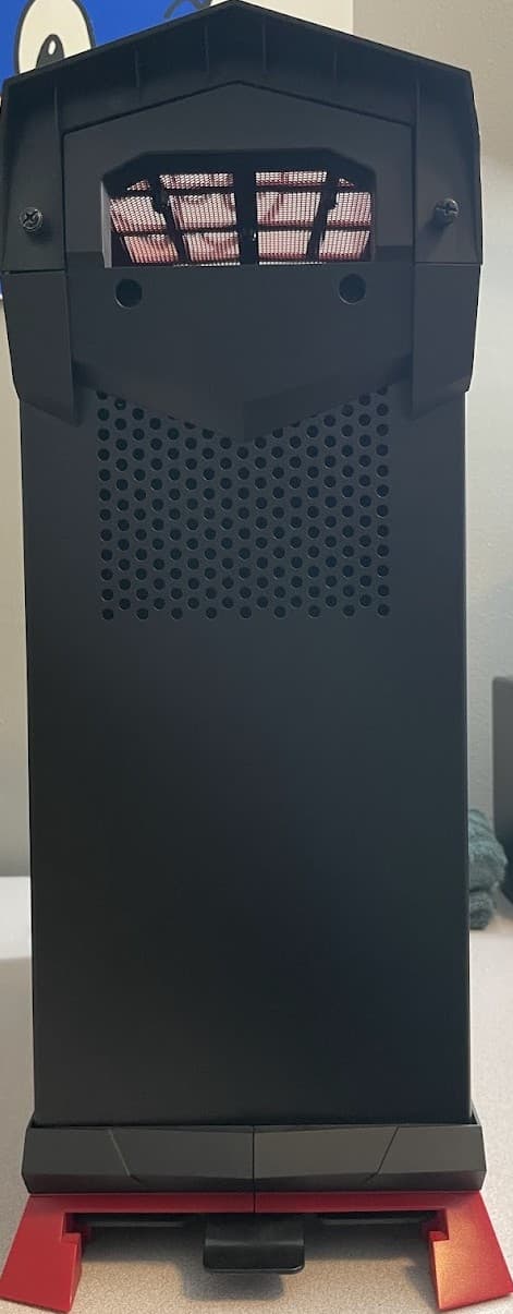 USED - SilverStone ATX Tower Case with 90-Degree Motherboard Rotation Black & Red CS-RVX01BR