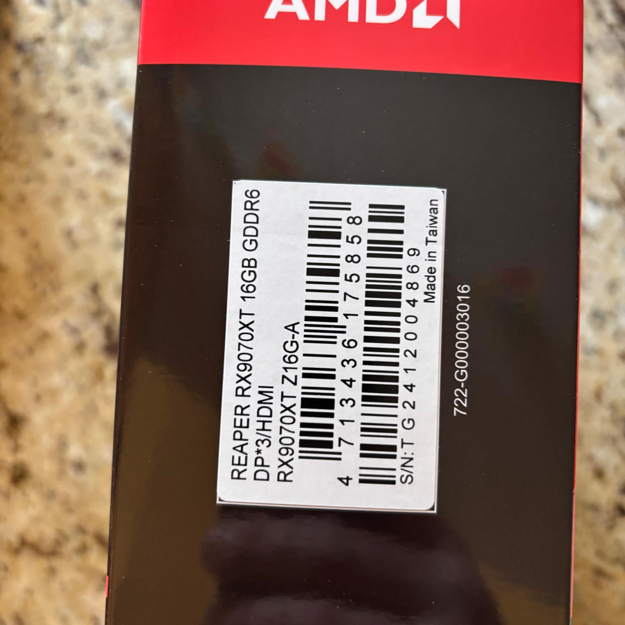 New Power Color 9070Xt 16G