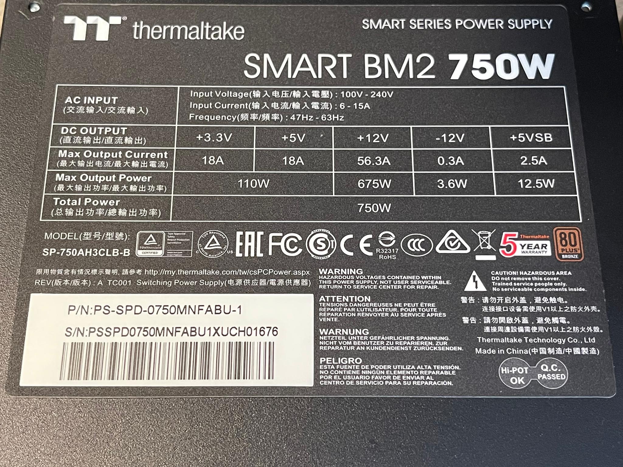 Thermaltake 750W & 450W Bronze PSU