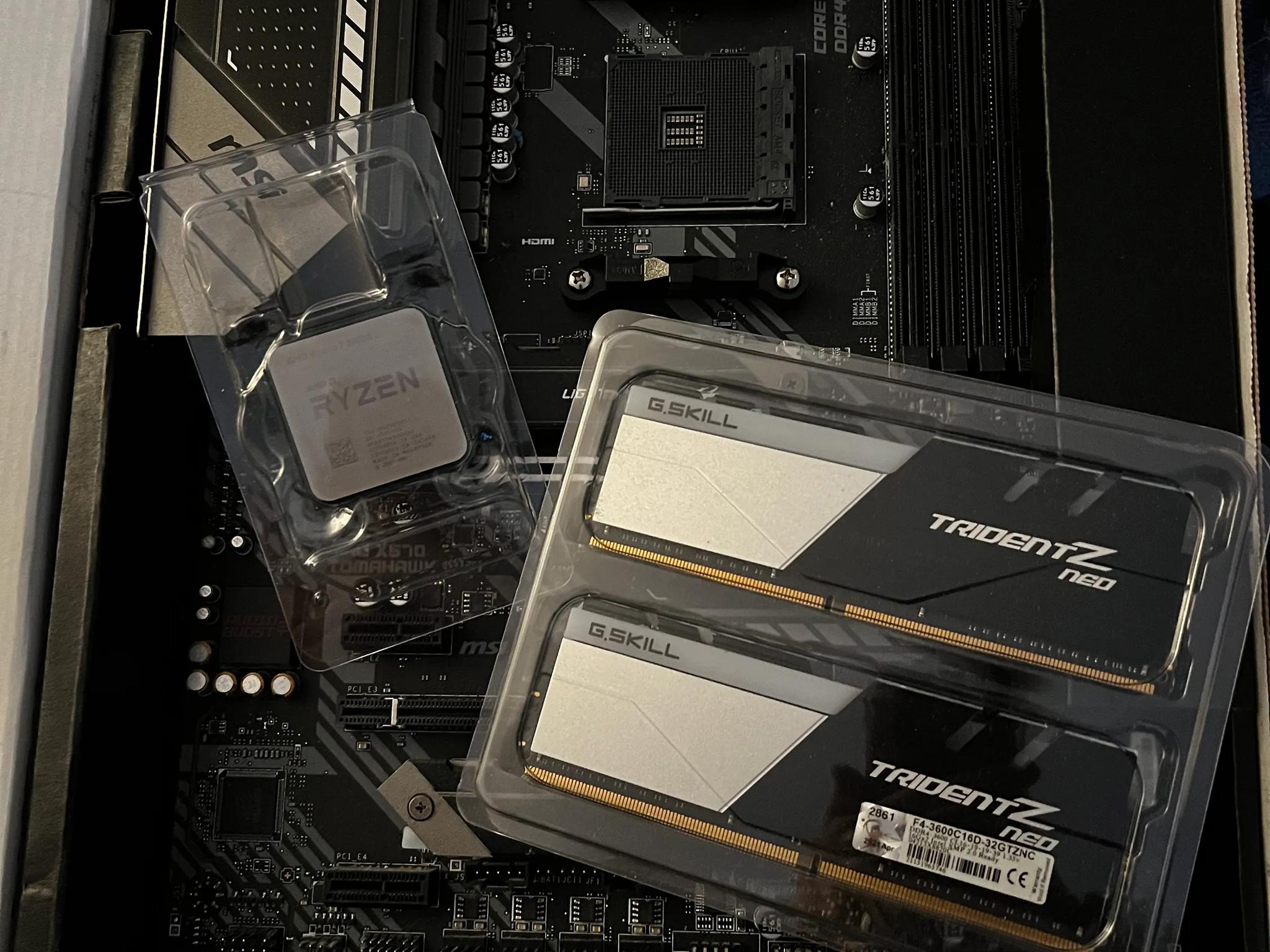 MB/CPU/RAM combo - MSI MAG X570 WiFi | Ryzen 7 5800X3d | Trident Z Neo 32GB @3600MT/sec